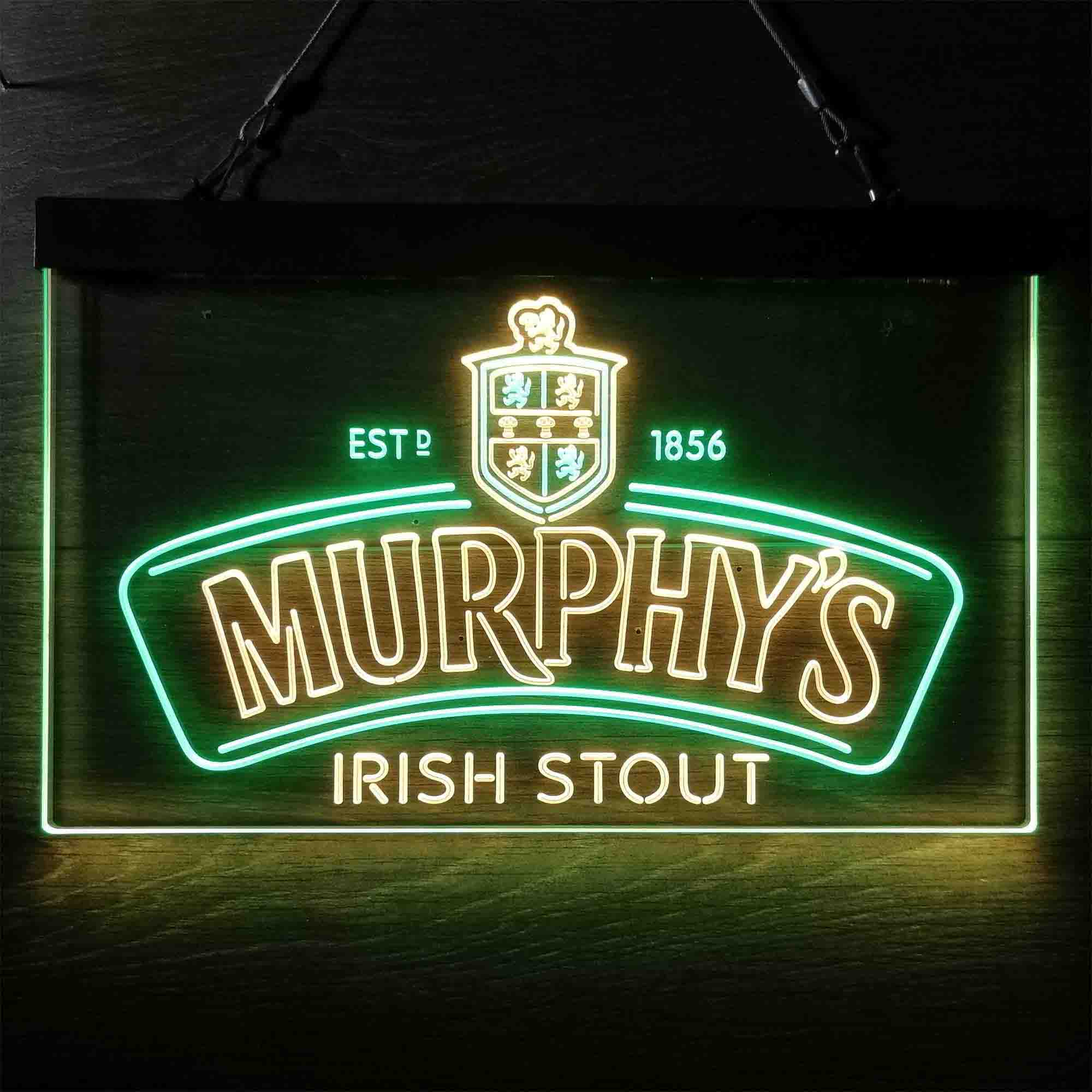 Murphy's Irish Stout Est 1856 Neon LED Sign