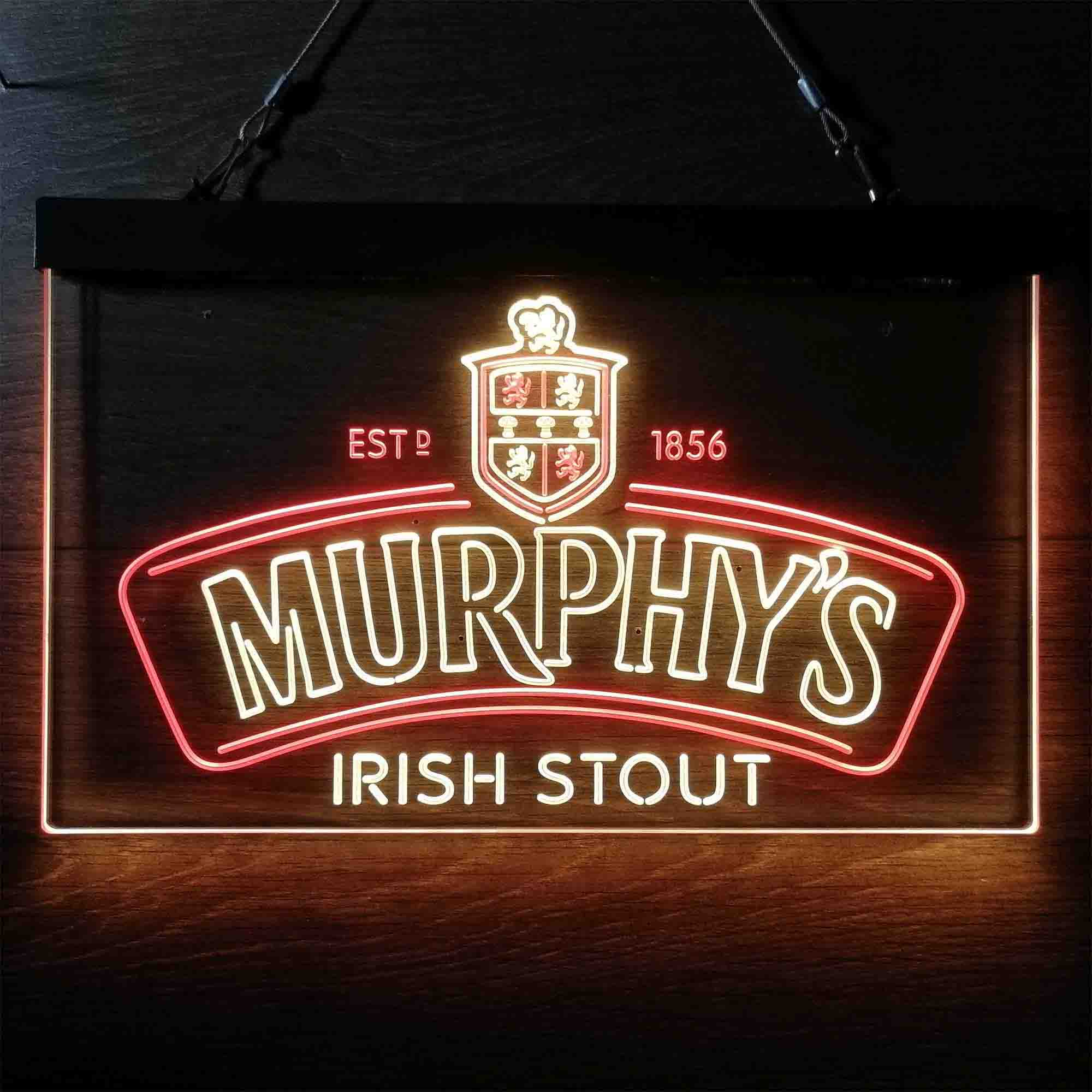 Murphy's Irish Stout Est 1856 Neon LED Sign