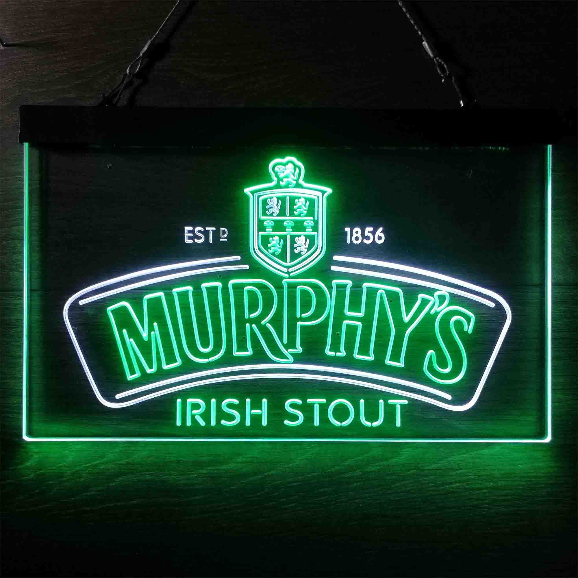 Murphy's Irish Stout Est 1856 Neon LED Sign