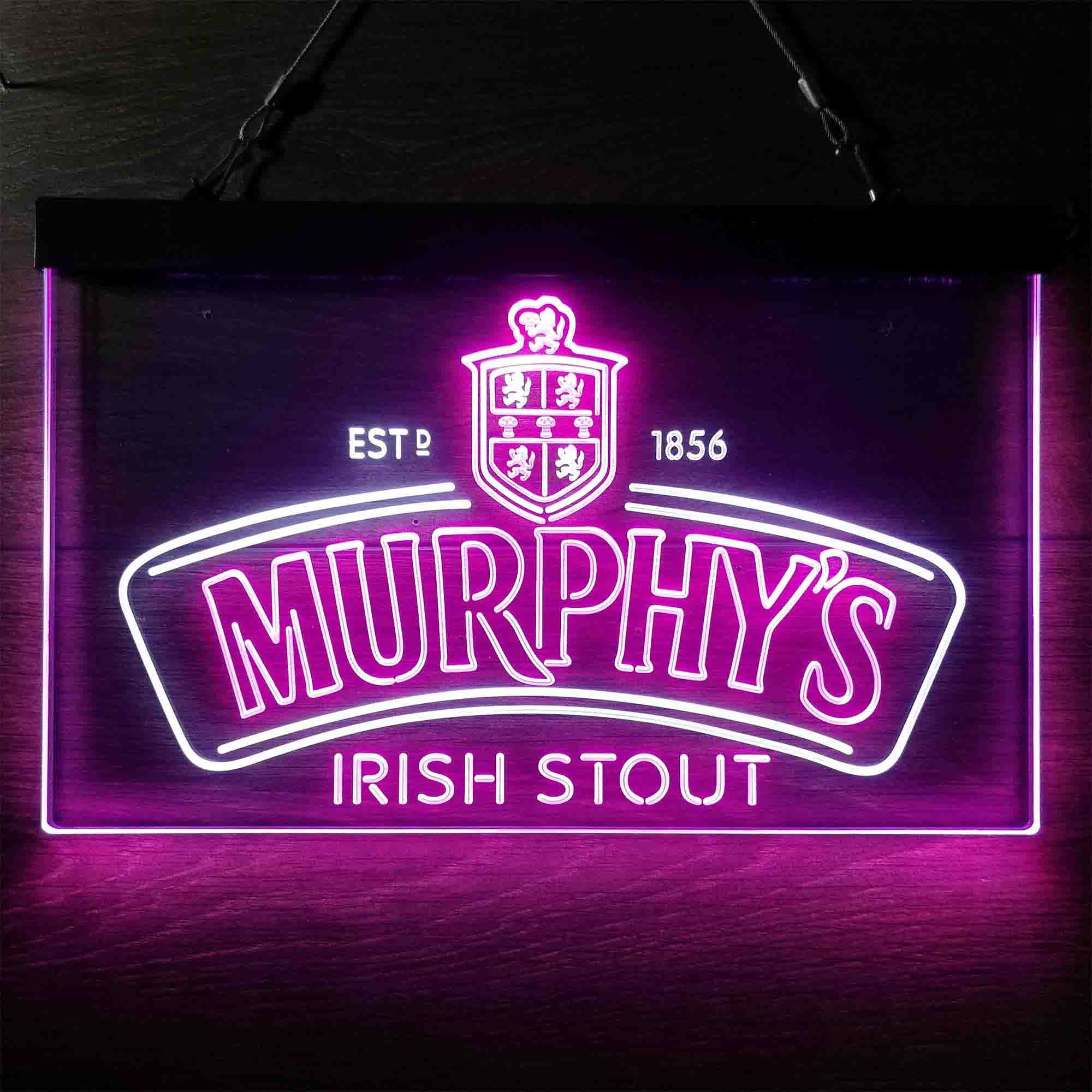 Murphy's Irish Stout Est 1856 Neon LED Sign