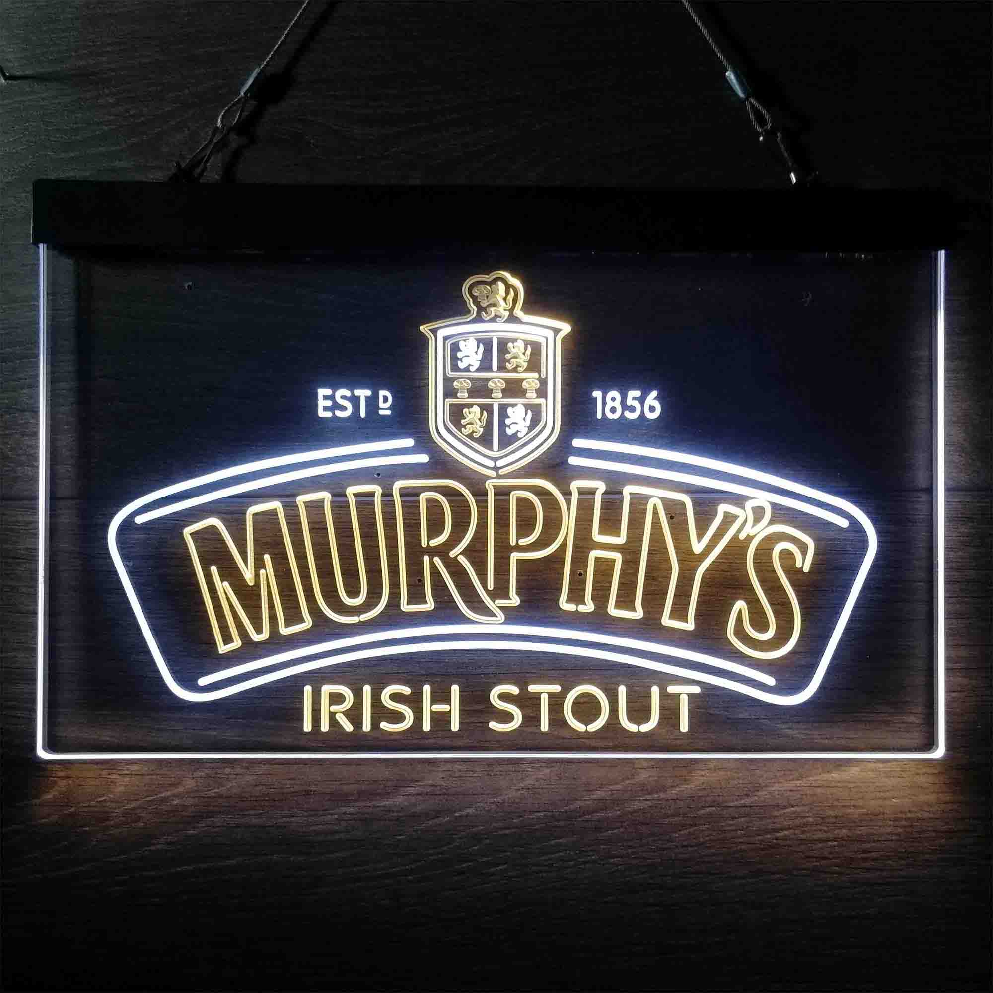 Murphy's Irish Stout Est 1856 Neon LED Sign