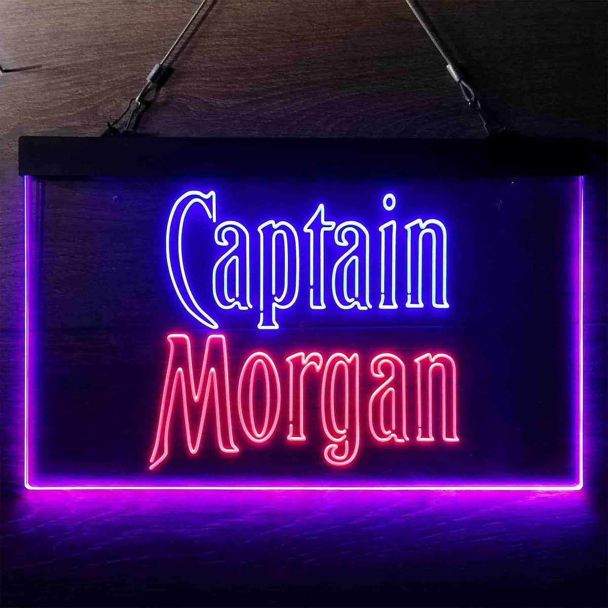 Morgan Name Sign Captain Morgan Wordmark Neon Sign - LED LAB CAVE