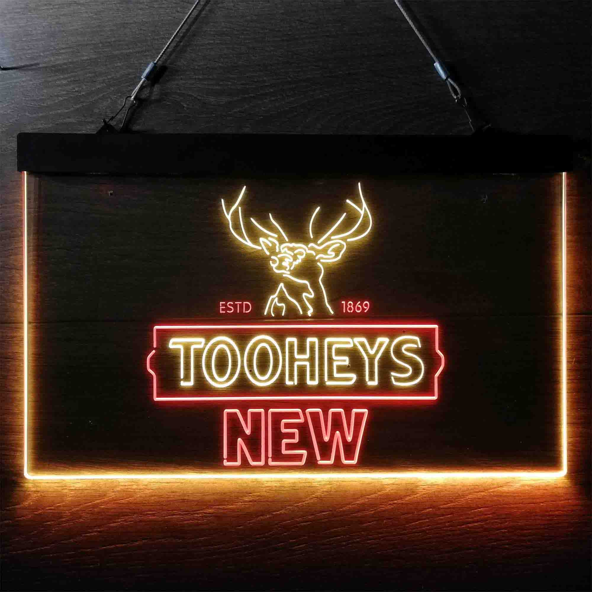 Tooheys New Beer Deer 1869 Neon LED Sign