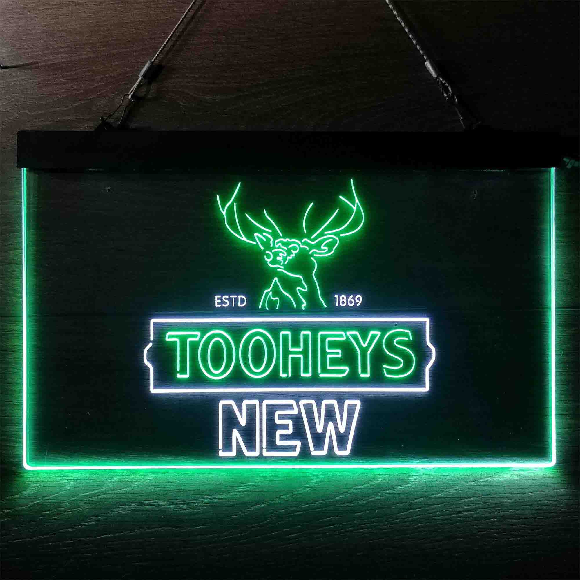 Tooheys New Beer Deer 1869 Neon LED Sign