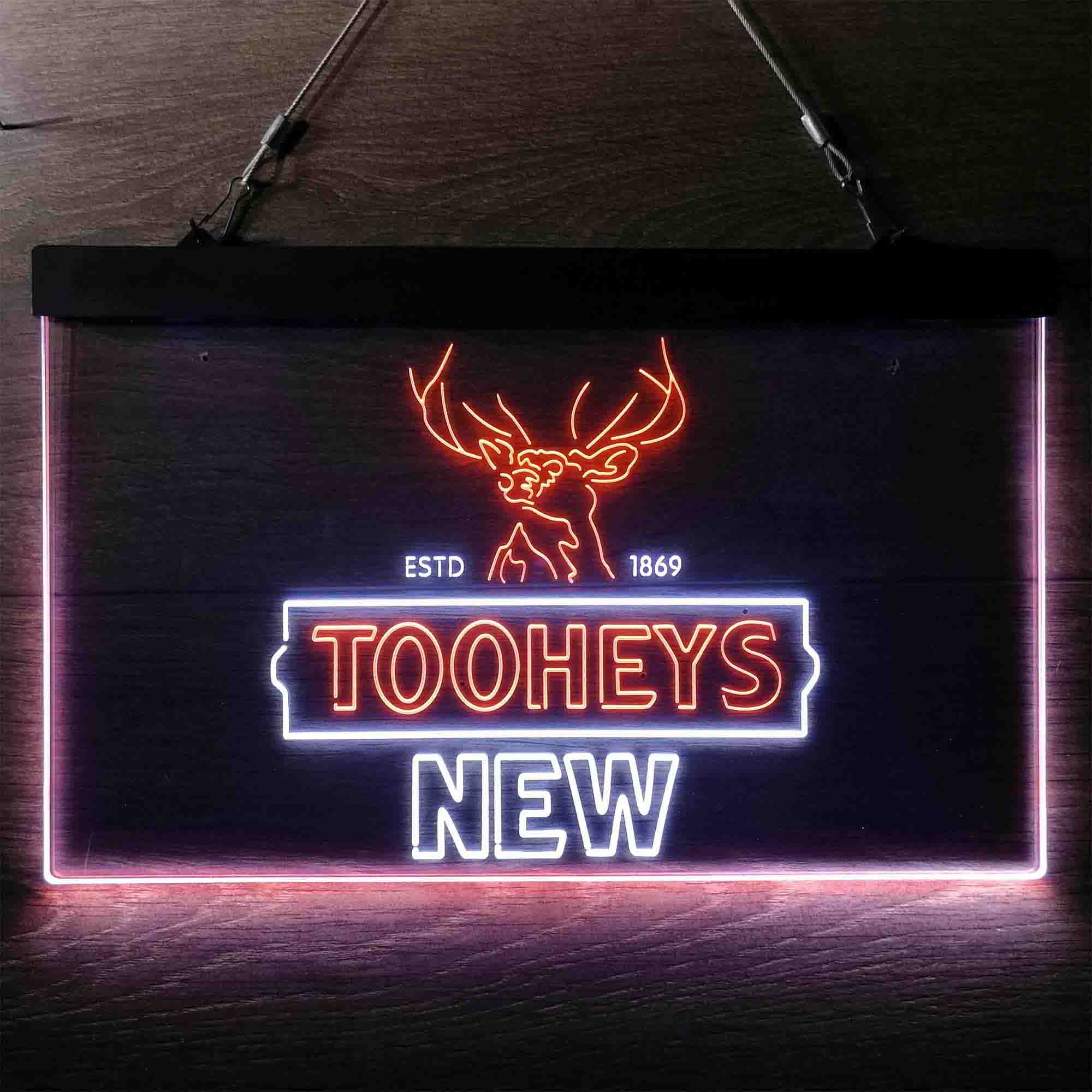 Tooheys New Beer Deer 1869 Neon LED Sign