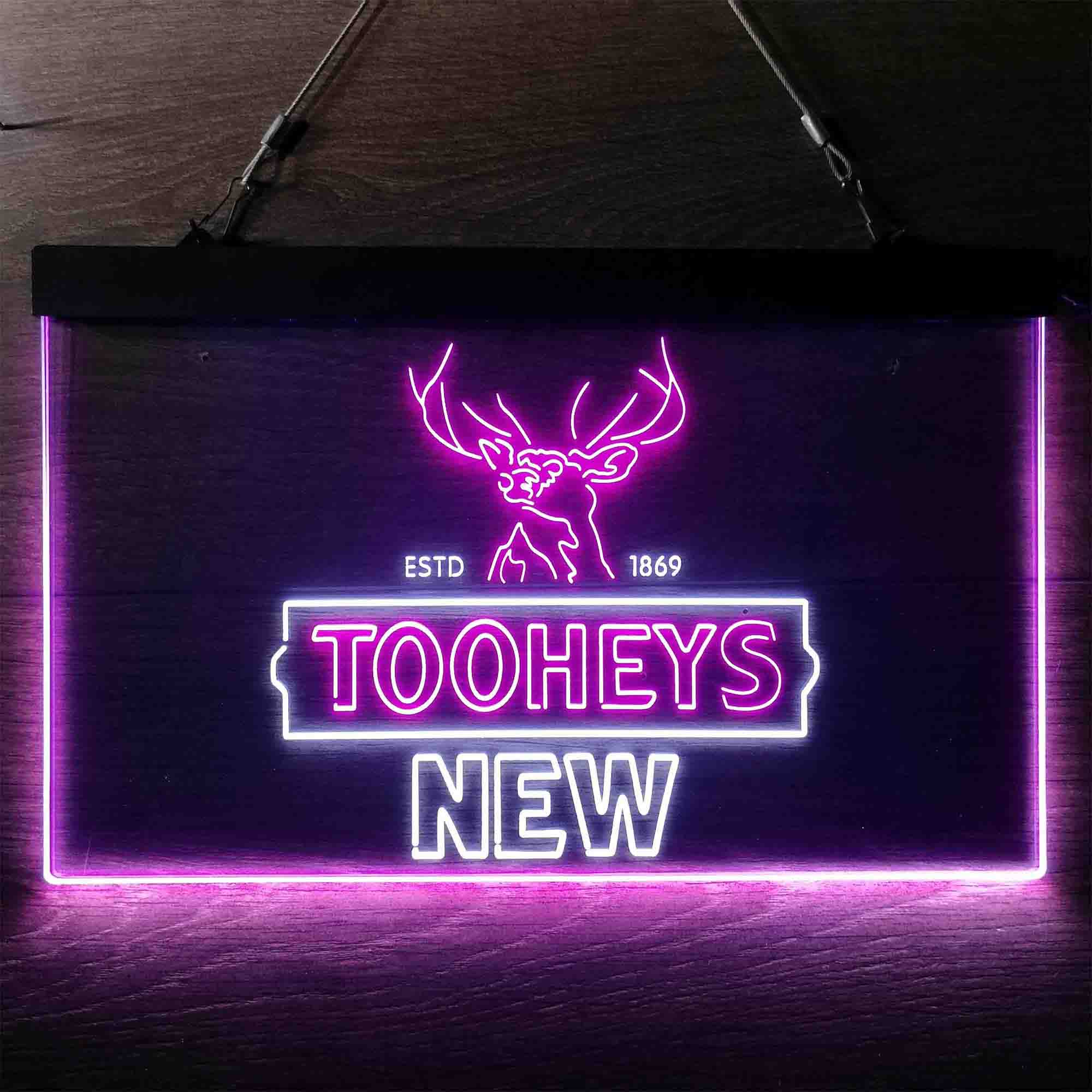 Tooheys New Beer Deer 1869 Neon LED Sign