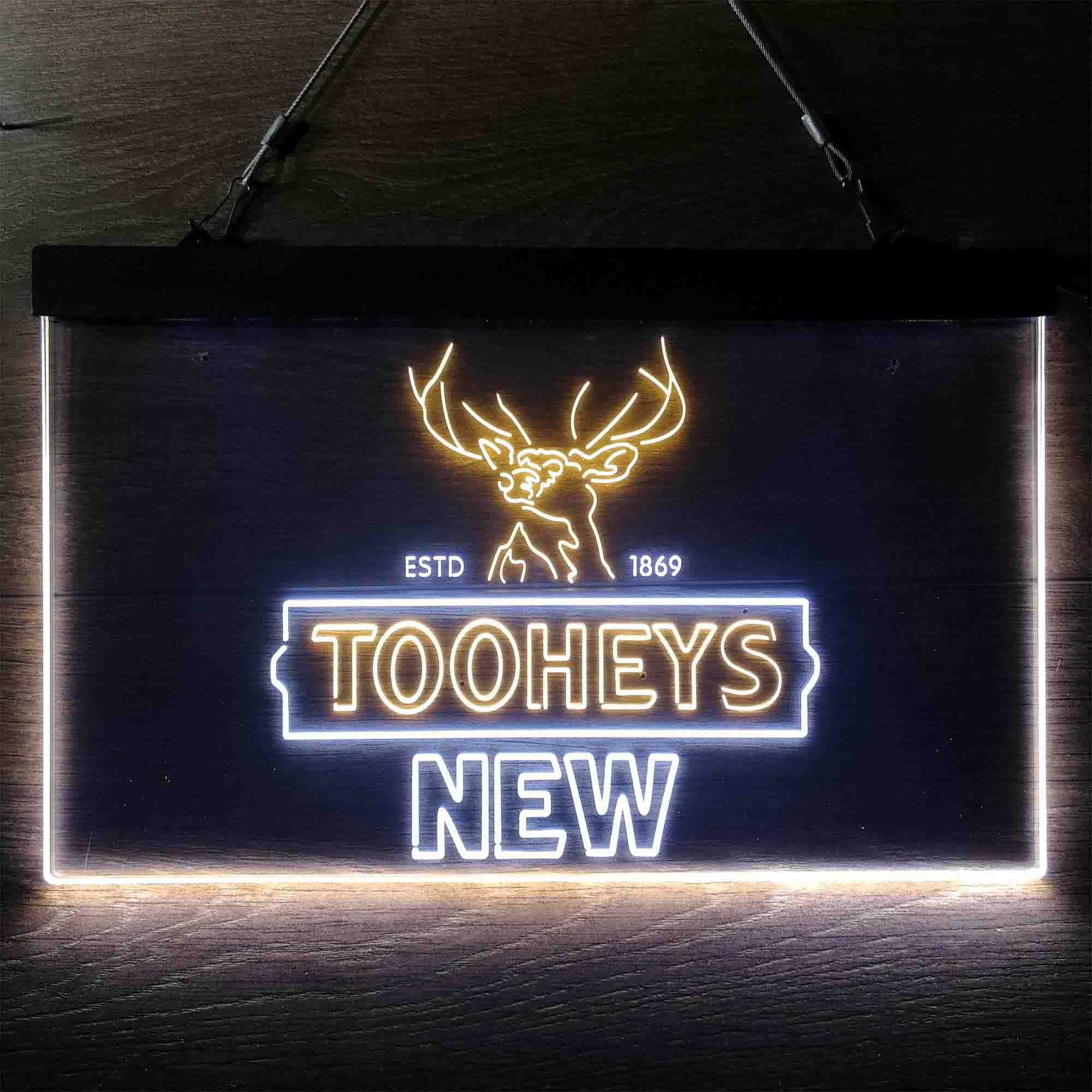 Tooheys New Beer Deer 1869 Neon LED Sign