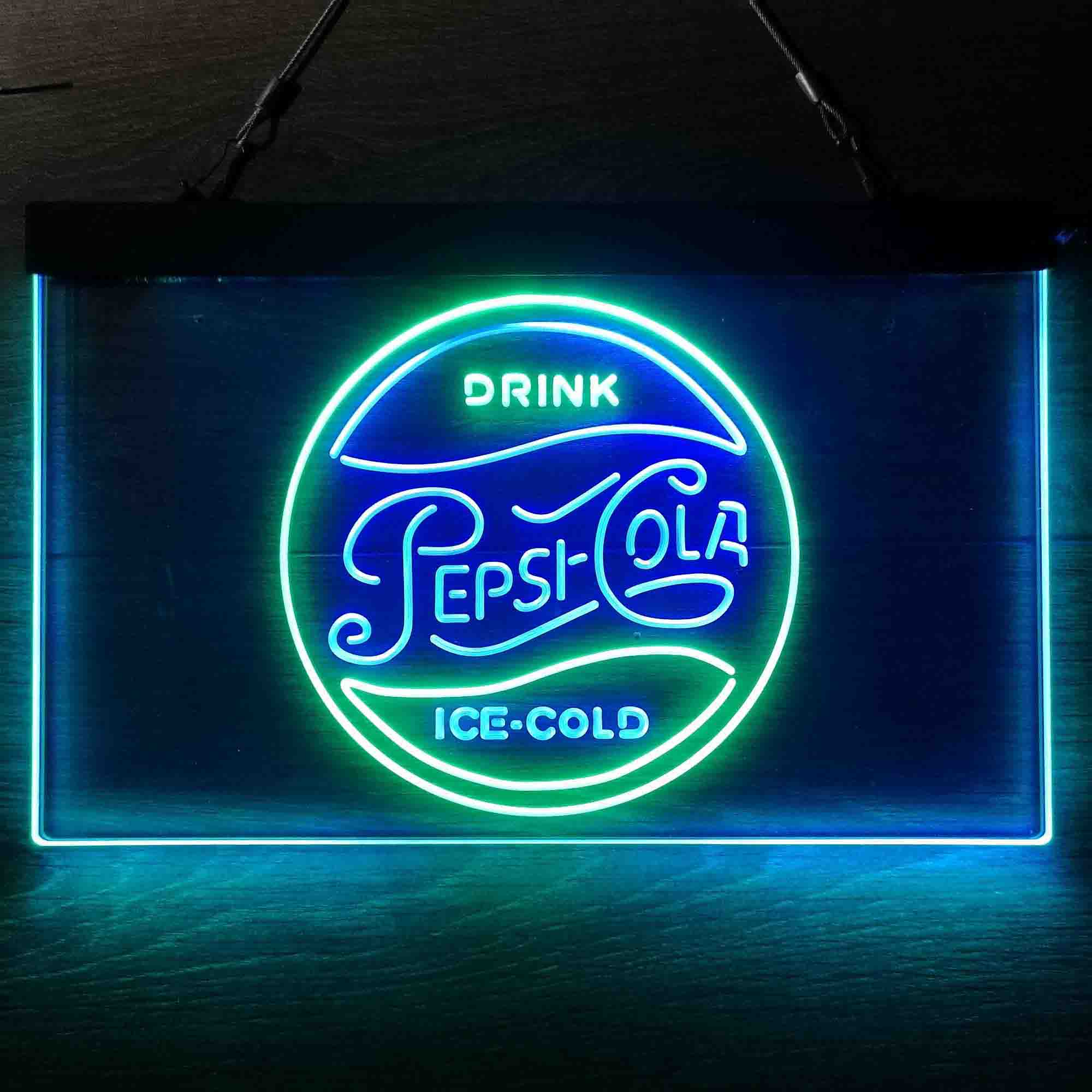 Drink Ice-Cold Pepsi Cola Neon LED Sign