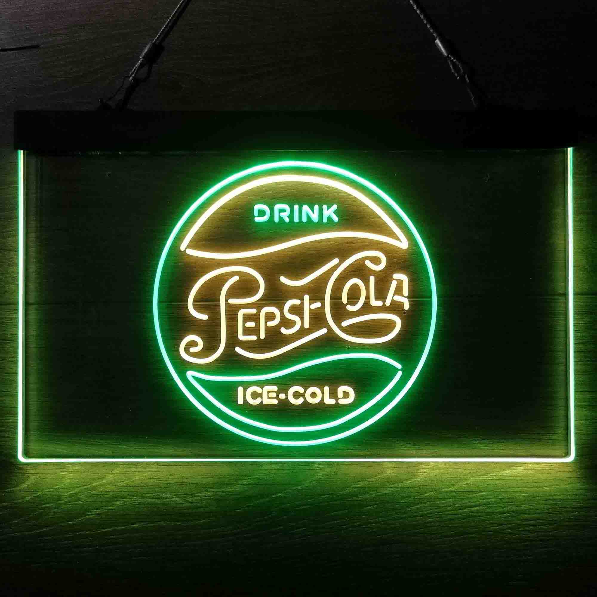 Drink Ice-Cold Pepsi Cola Neon LED Sign