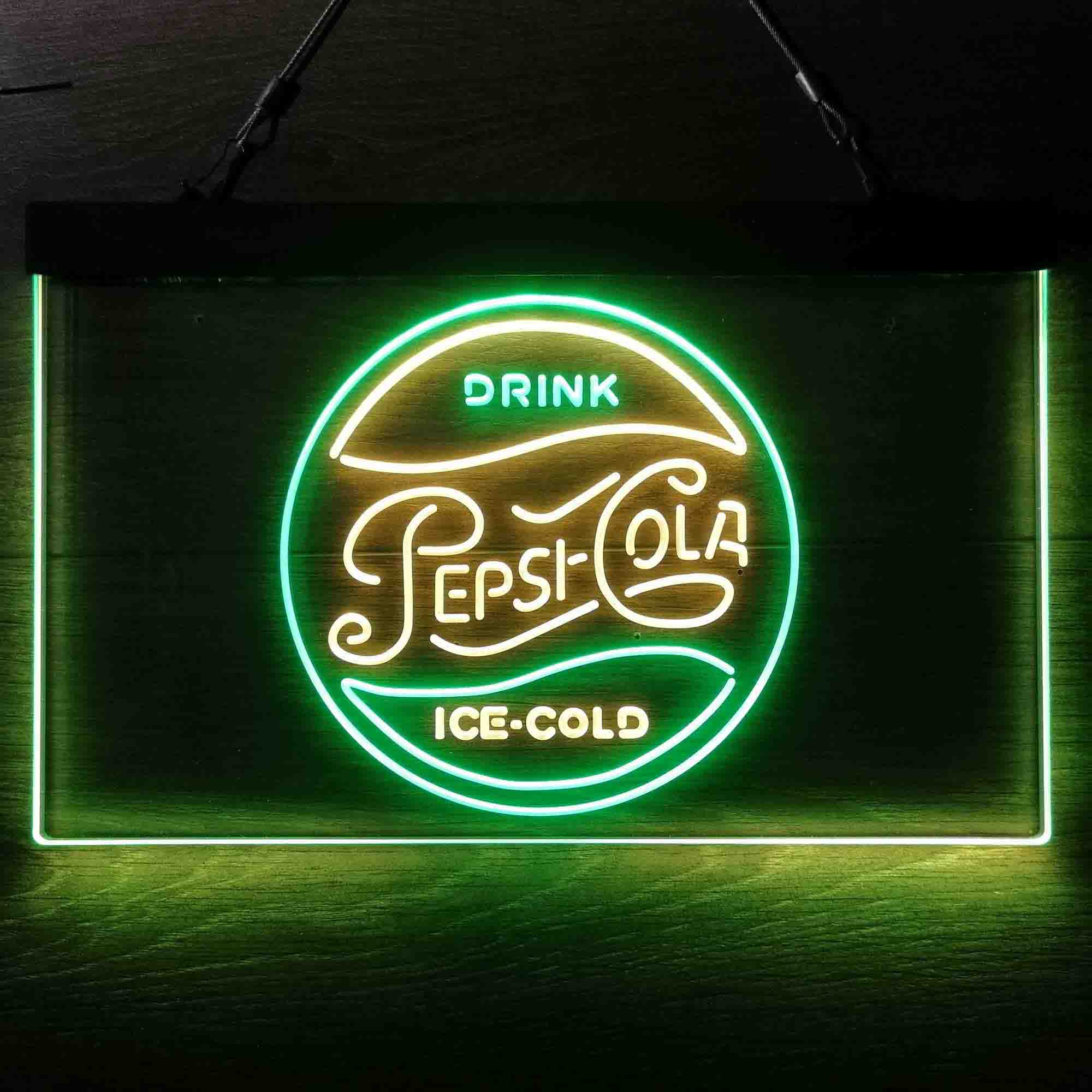 Pepsi Led Sign Drink Ice-Cold Pepsi Cola Neon Sign - LED LAB CAVE