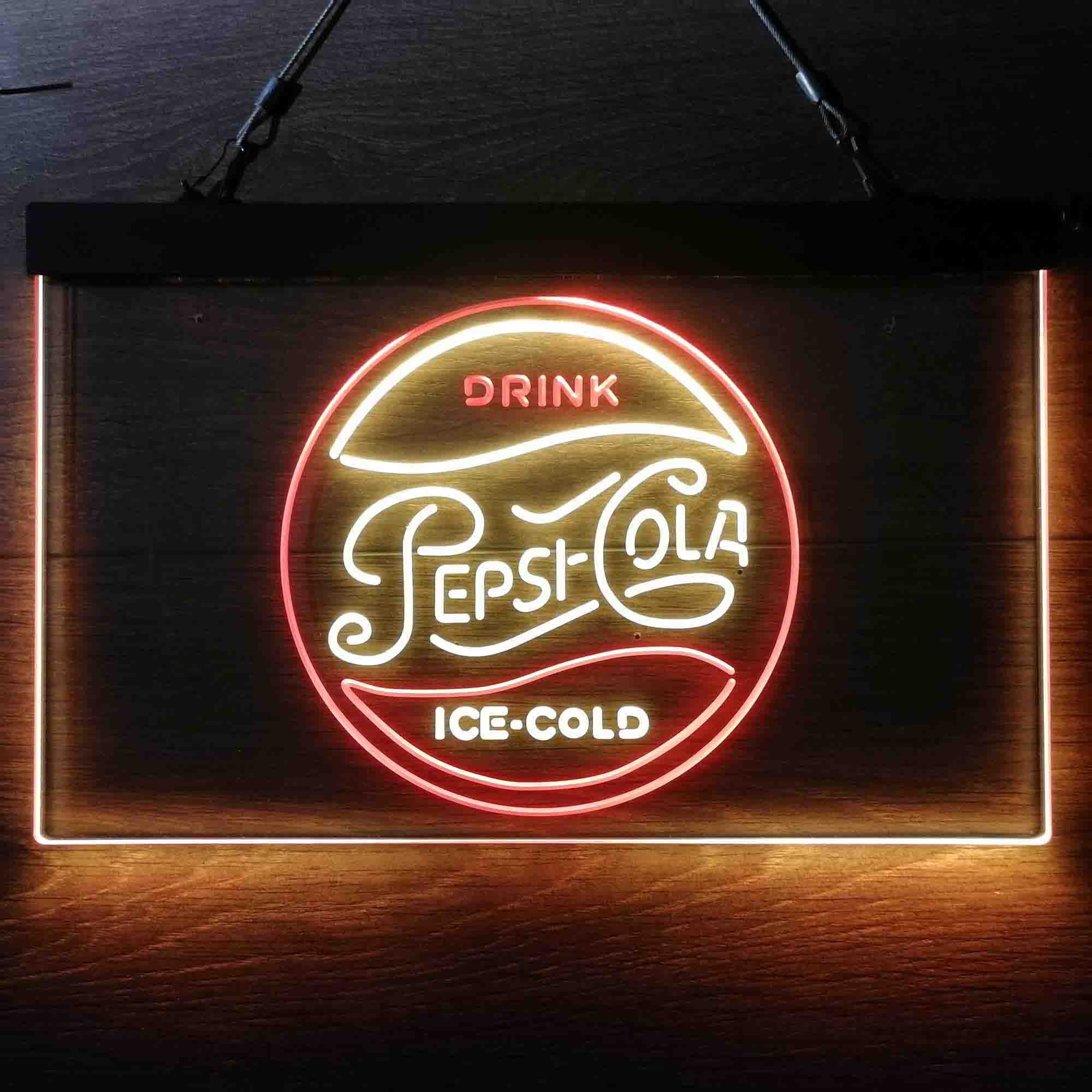 Drink Ice-Cold Pepsi Cola Neon LED Sign