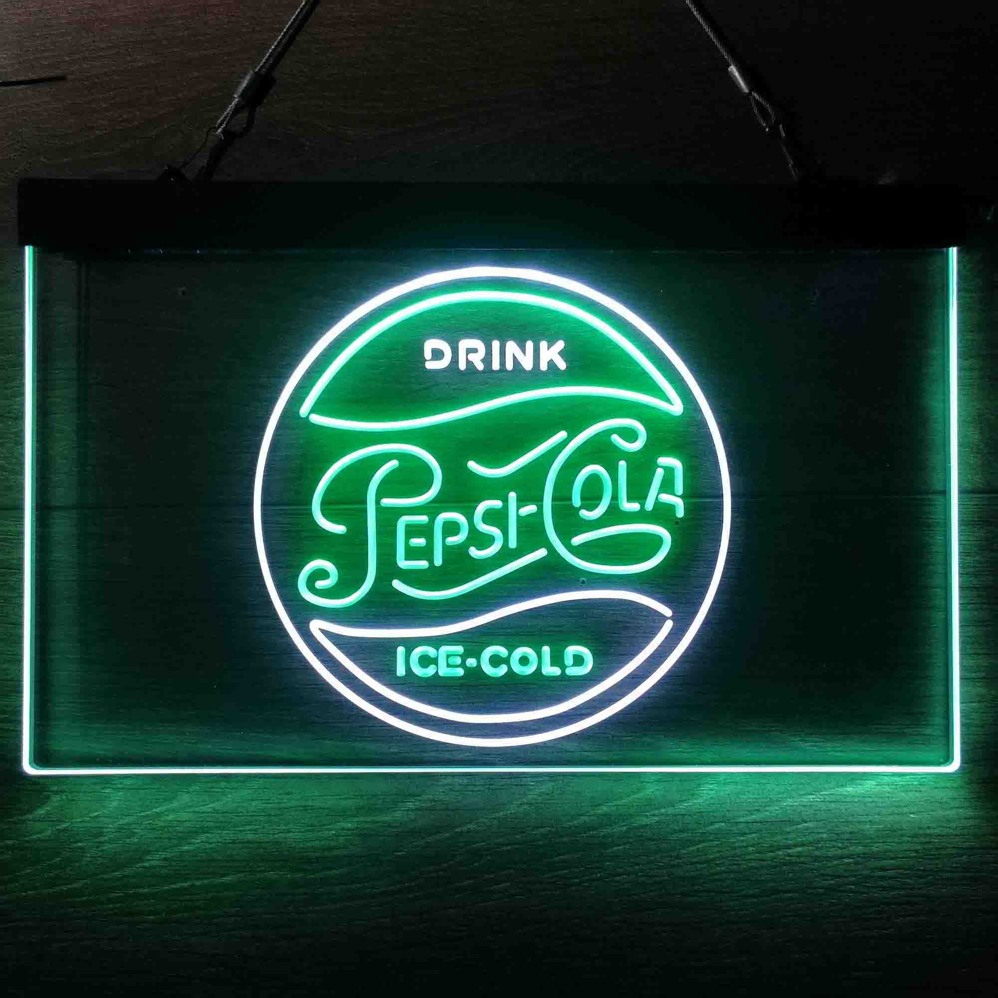 Drink Ice-Cold Pepsi Cola Neon LED Sign