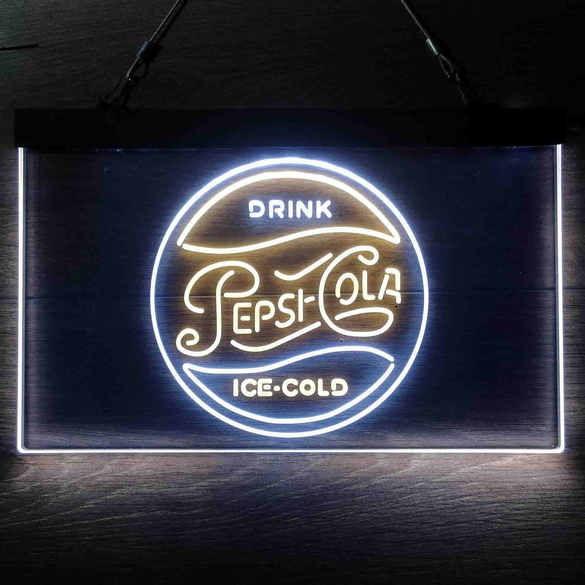 Drink Ice-Cold Pepsi Cola Neon LED Sign