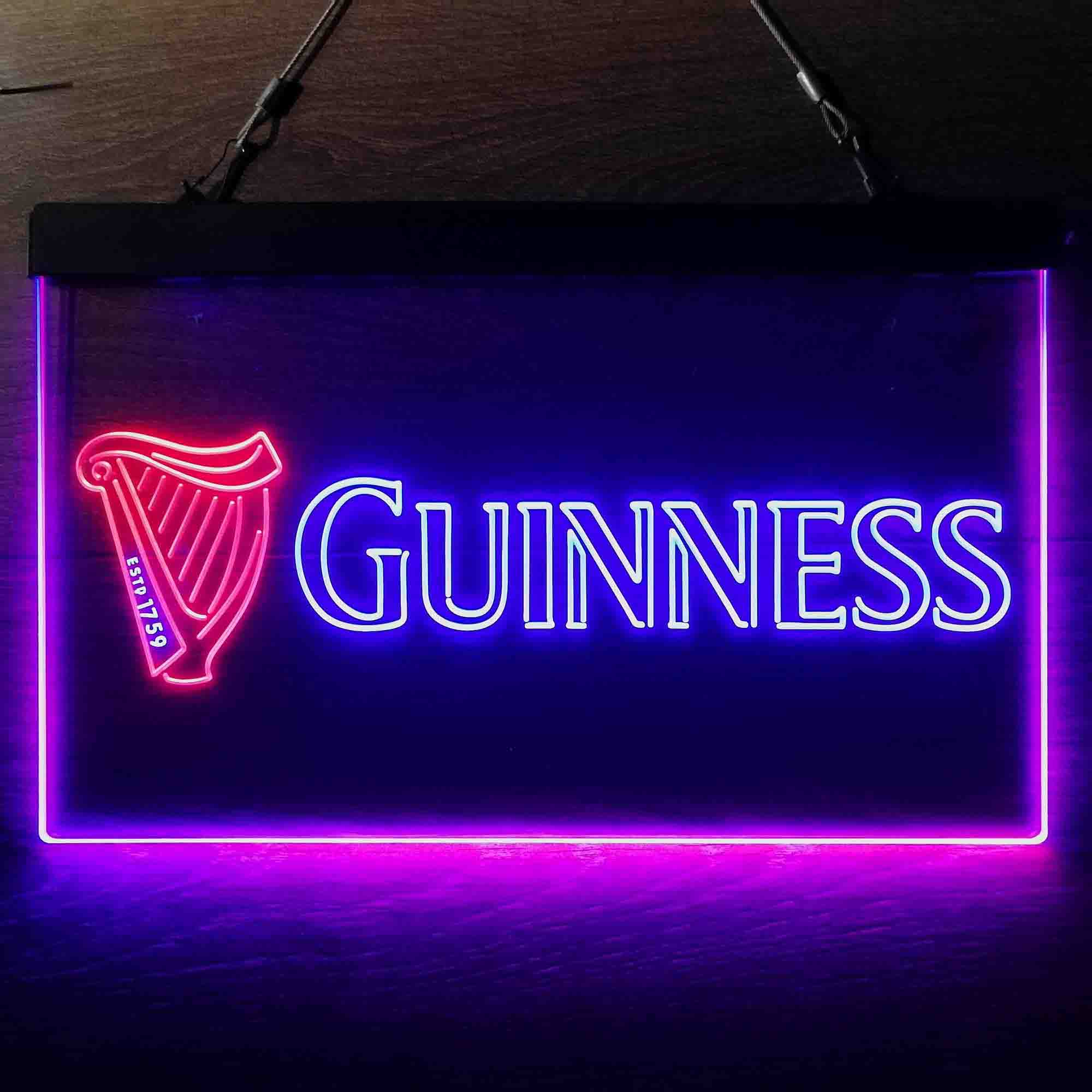 Guinness Dark Stout Beer Neon LED Sign