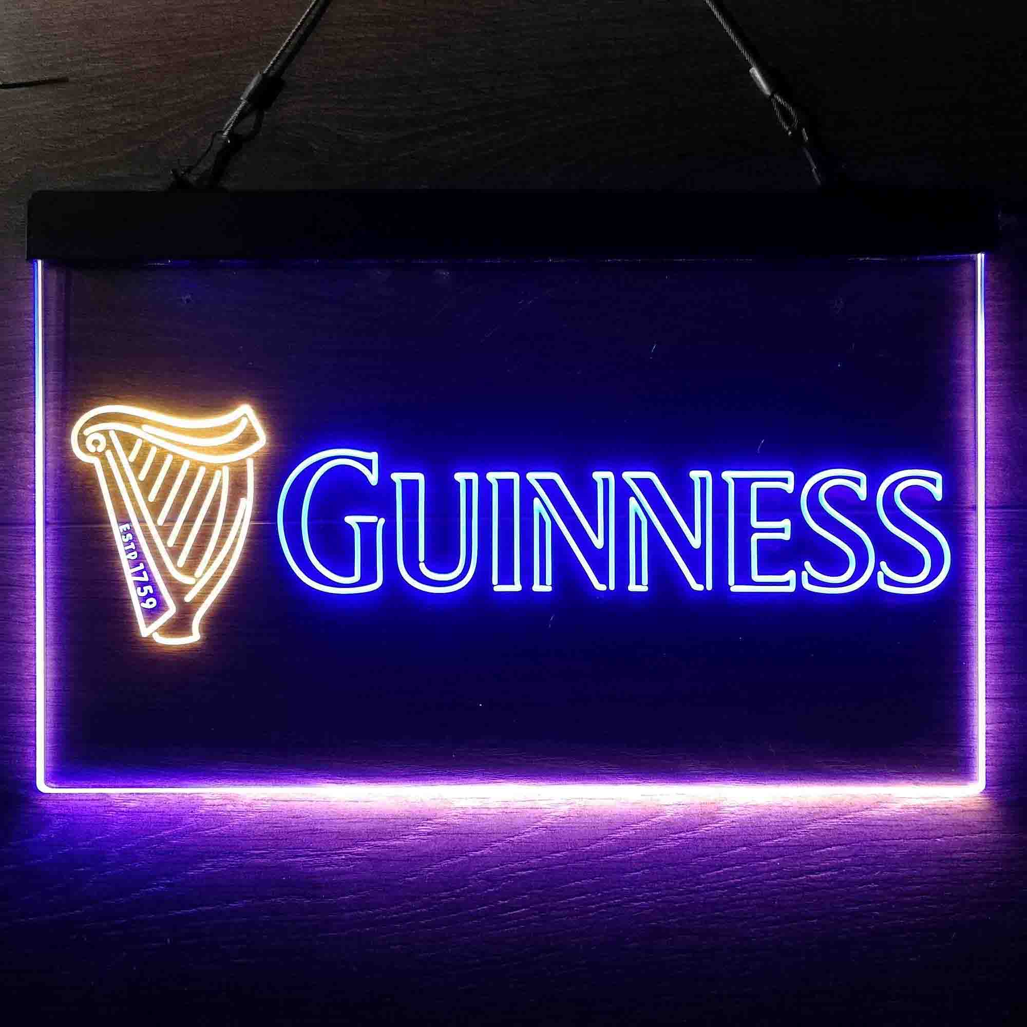 Guinness Dark Stout Beer Neon LED Sign