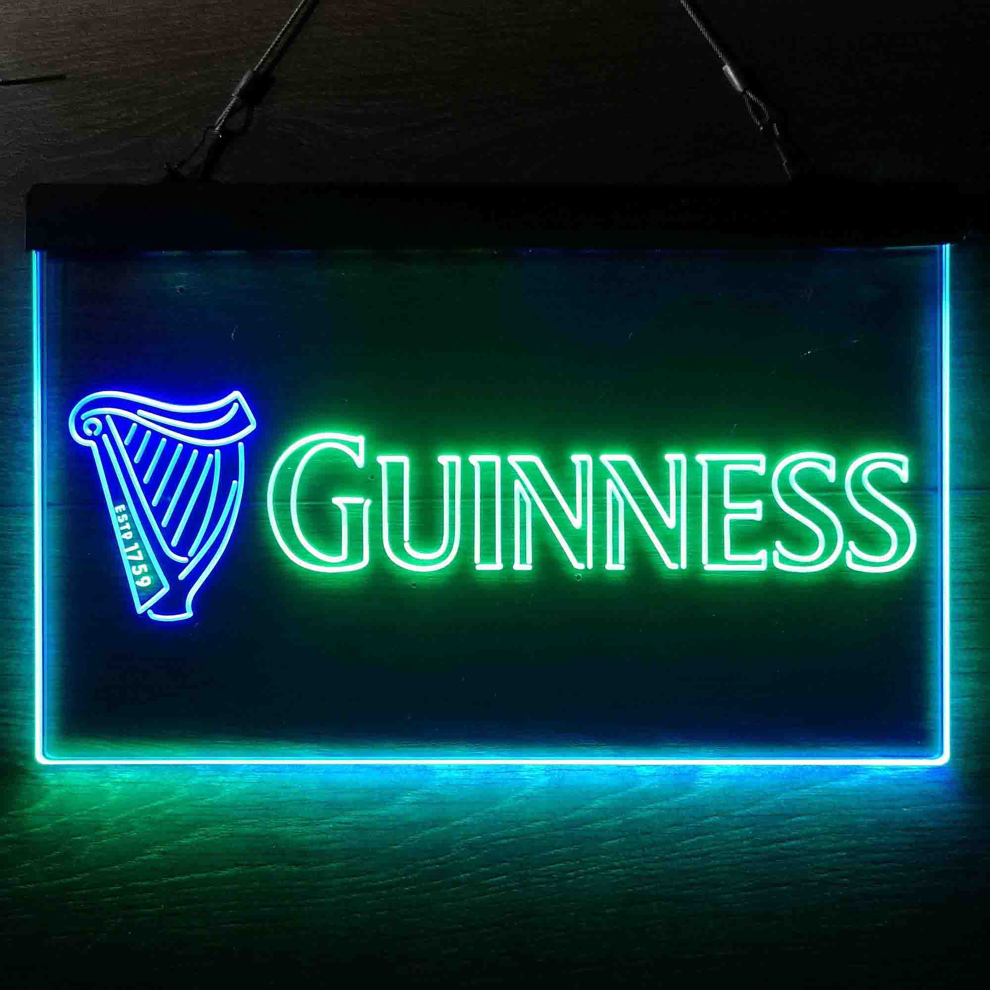 Guinness Dark Stout Beer Neon LED Sign