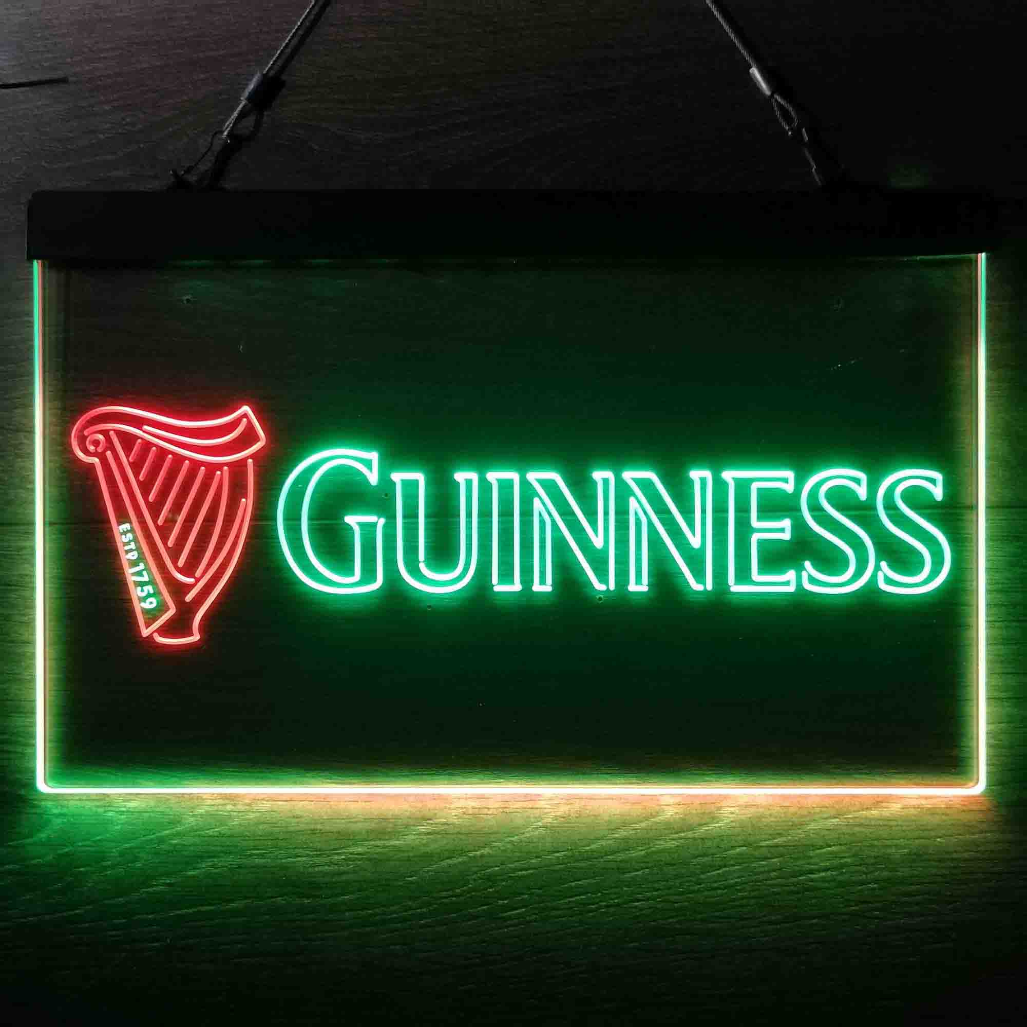 Guinness Dark Stout Beer Neon LED Sign