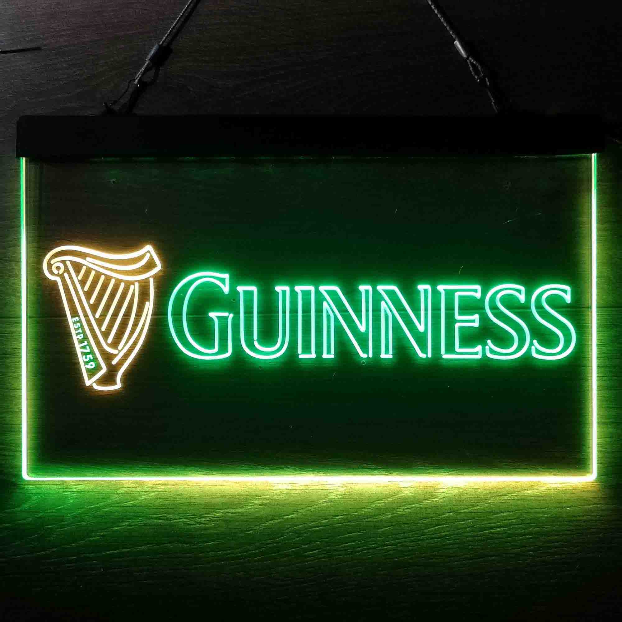 Guinness Dark Stout Beer Neon LED Sign