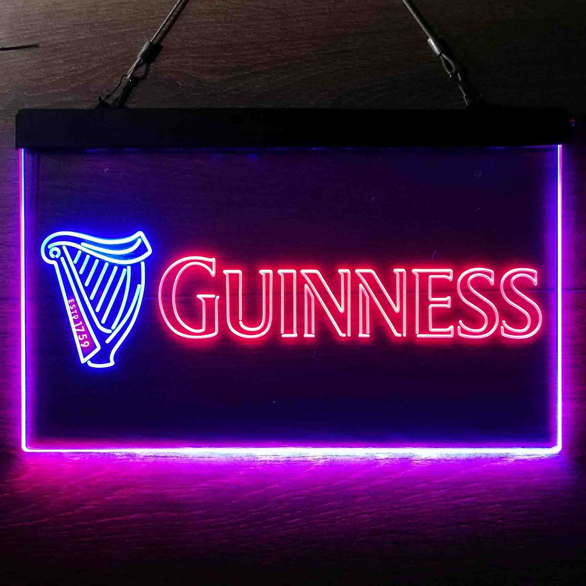 Guinness Dark Stout Beer Neon LED Sign