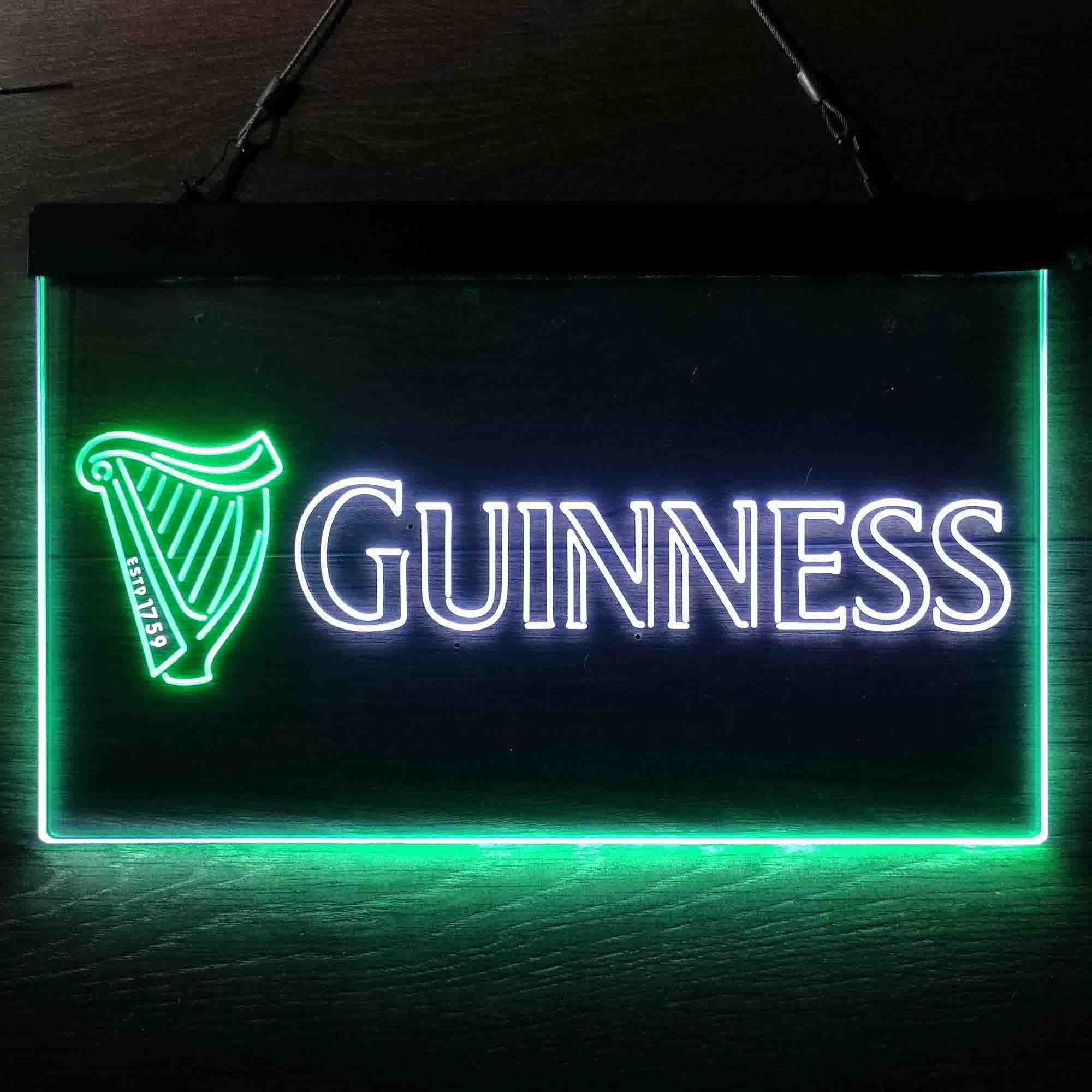 Guinness Dark Stout Beer Neon LED Sign