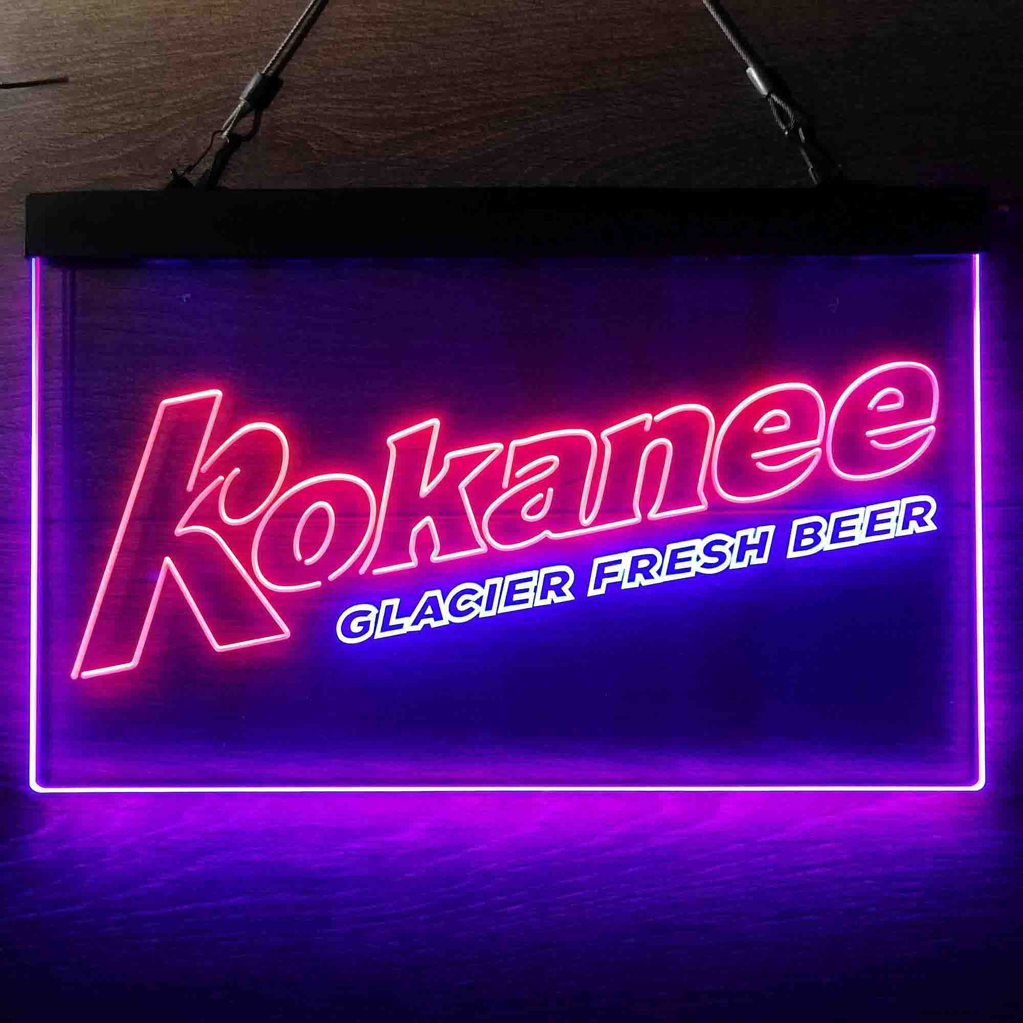 Kokanee Glacier Fresh Beer Neon LED Sign