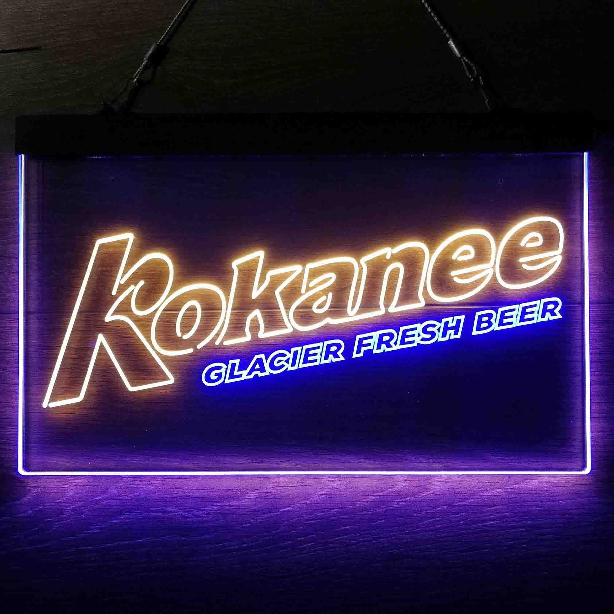 Kokanee Glacier Fresh Beer Neon LED Sign