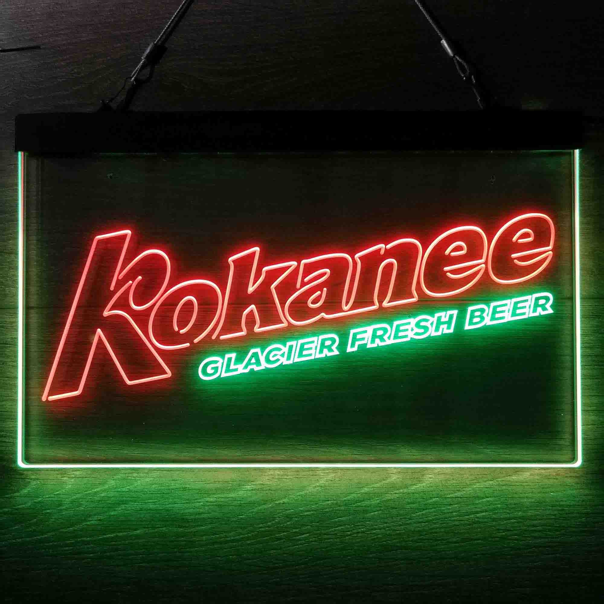 Kokanee Glacier Fresh Beer Neon LED Sign