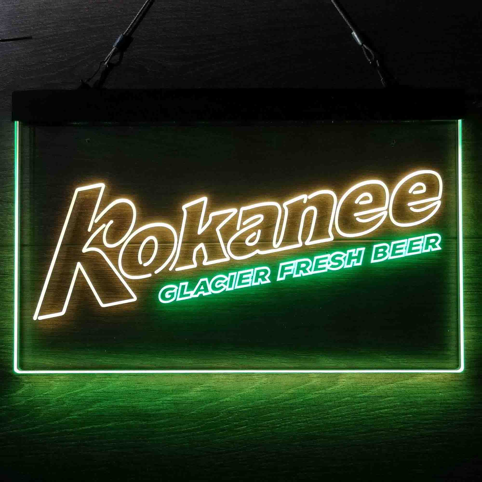 Kokanee Glacier Fresh Beer Neon LED Sign