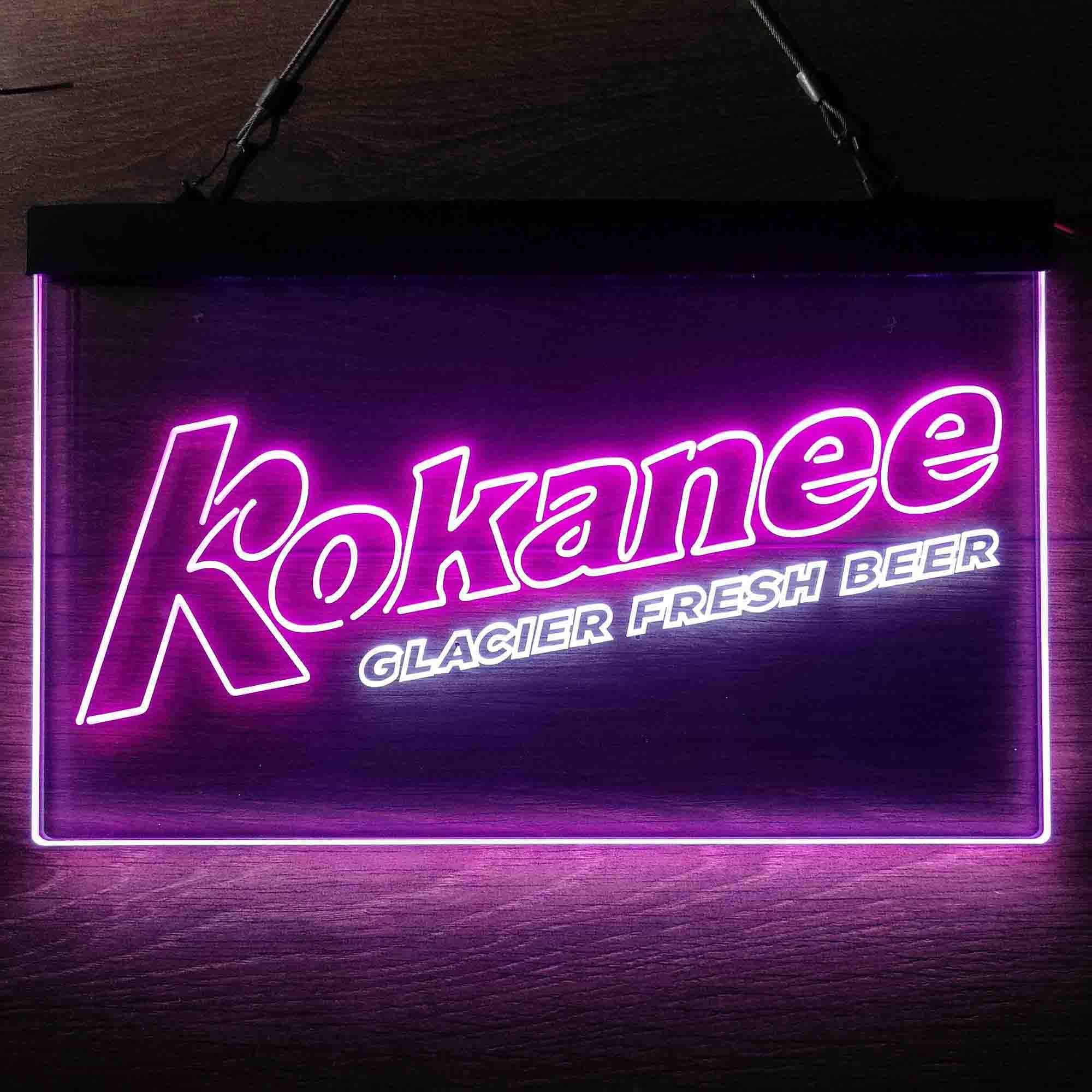 Kokanee Glacier Fresh Beer Neon LED Sign