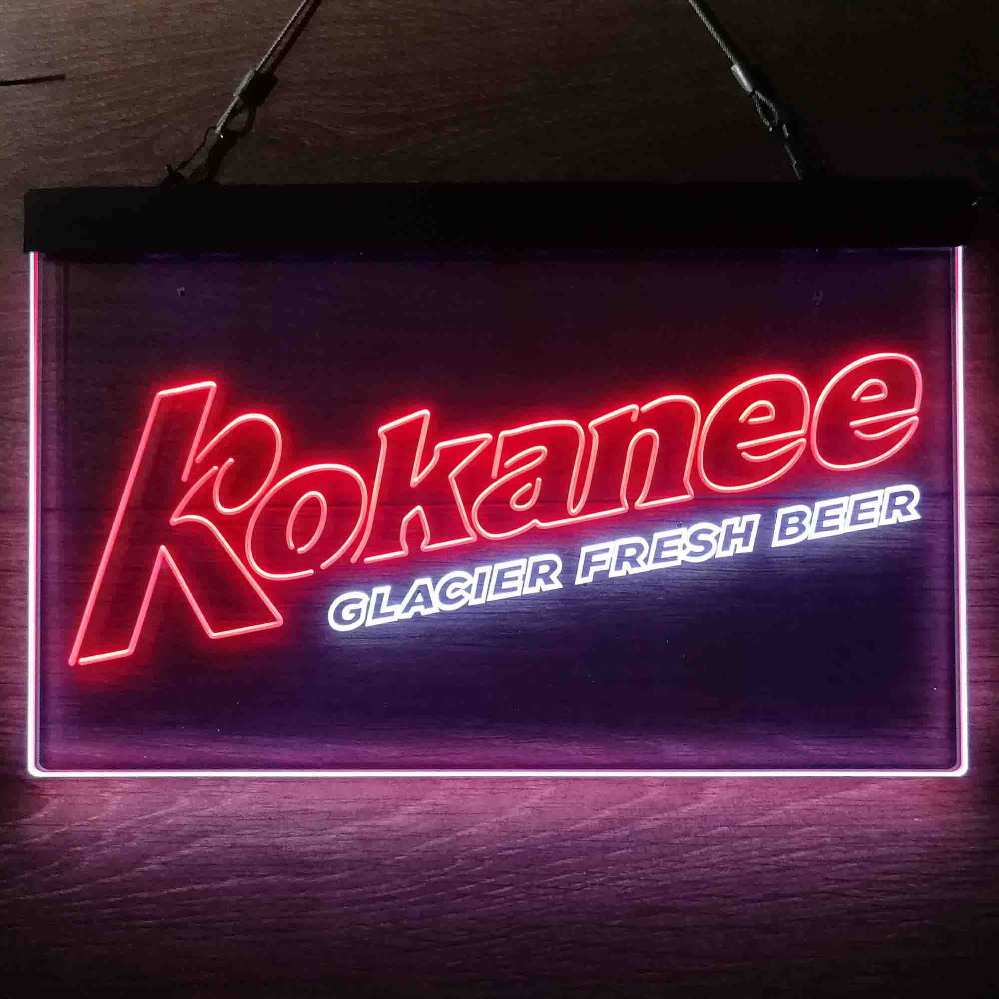 Kokanee Glacier Fresh Beer Neon LED Sign