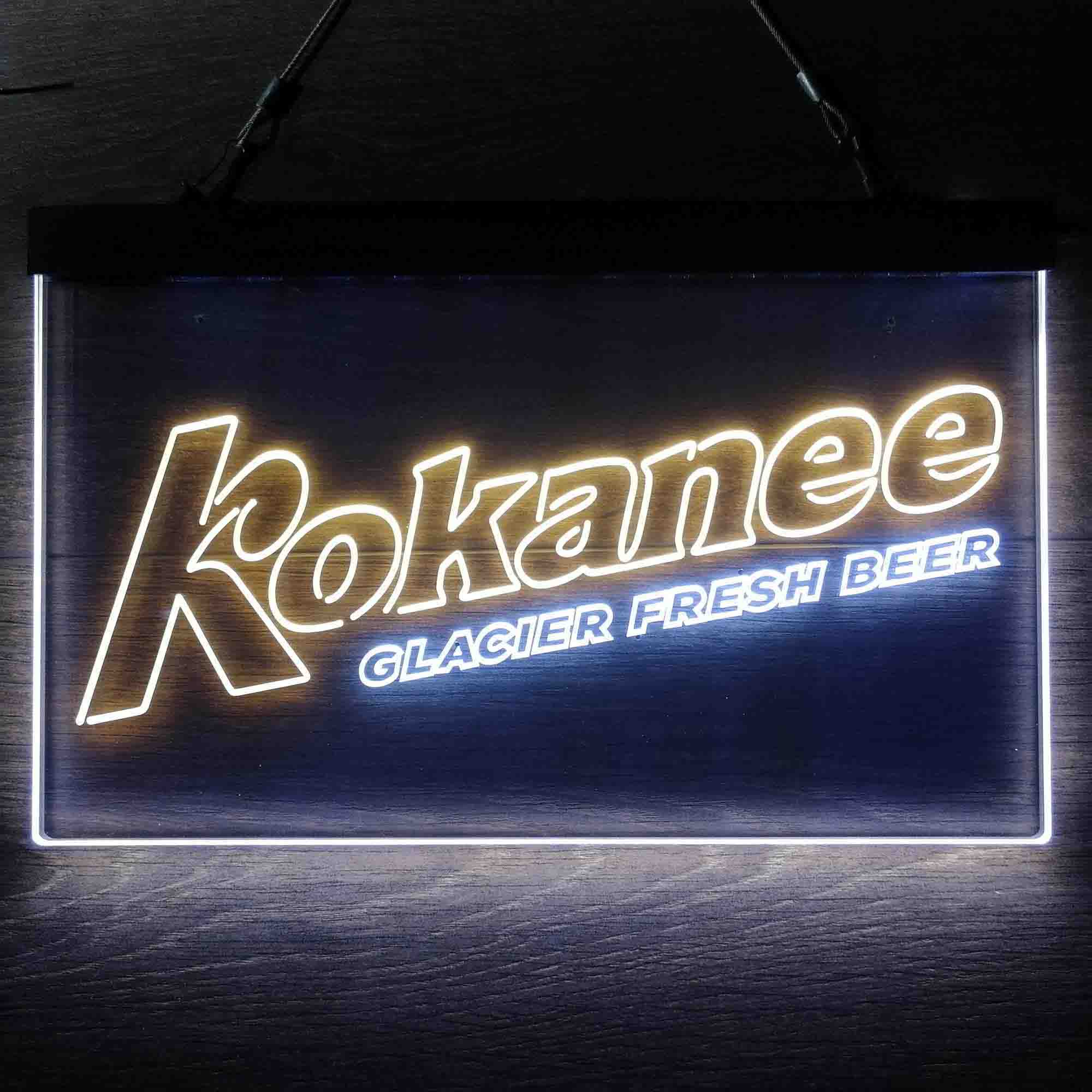 Kokanee Glacier Fresh Beer Neon LED Sign