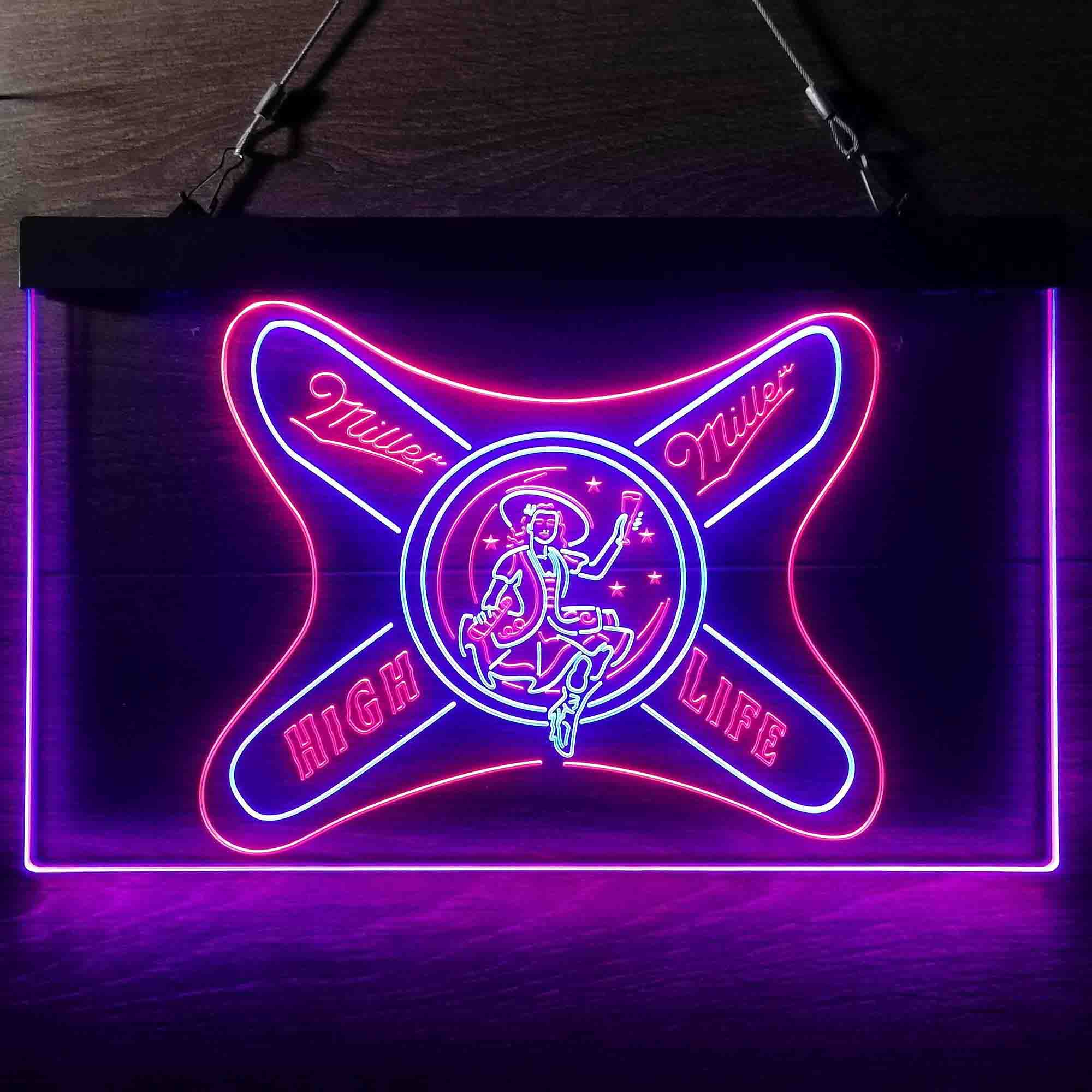 Miller High Life Girl Neon LED Sign