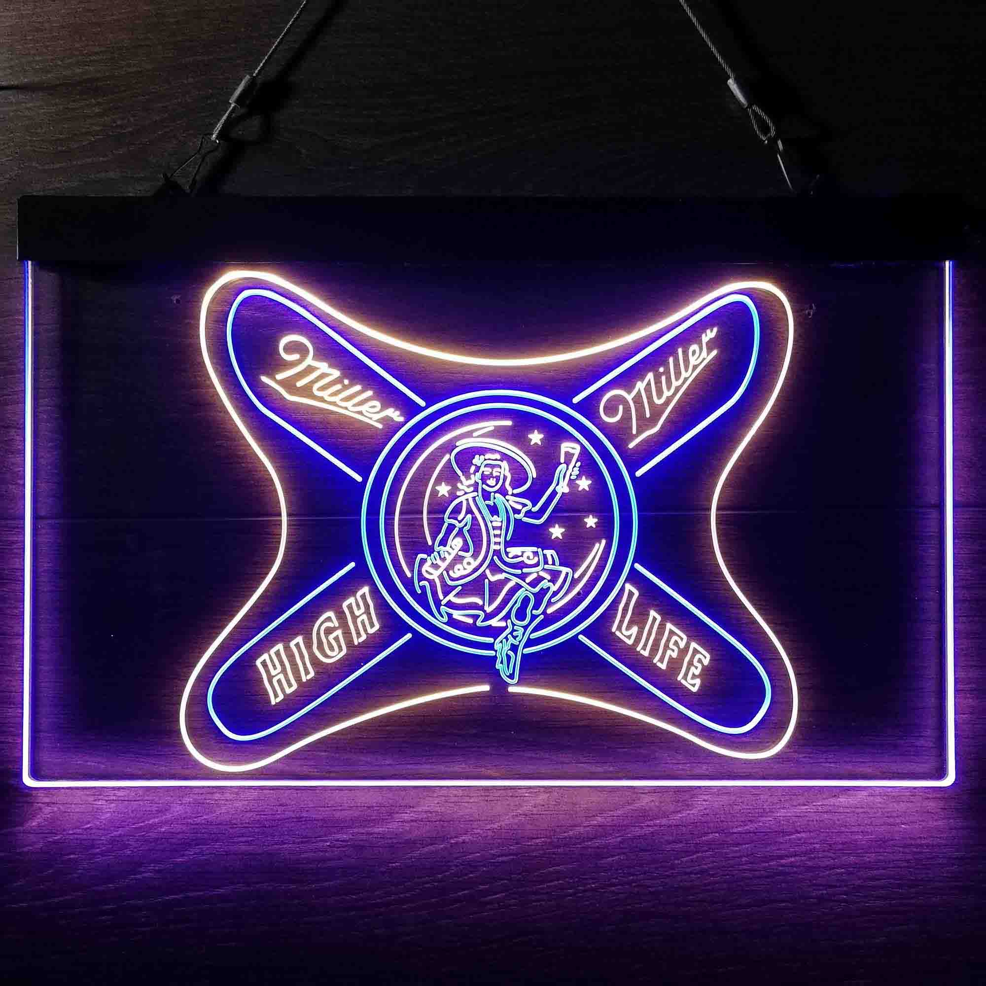 Miller High Life Girl Neon LED Sign