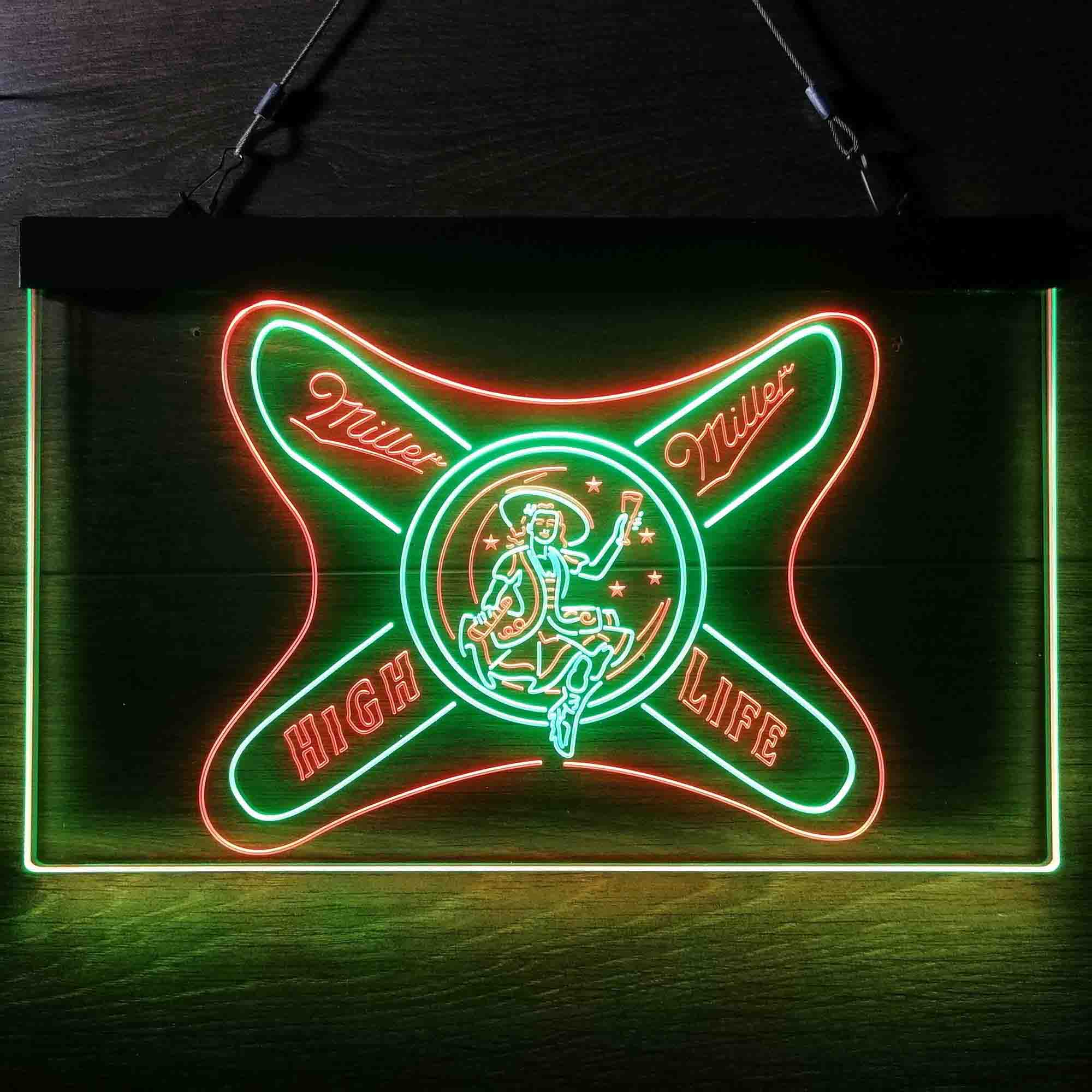 Miller High Life Girl Neon LED Sign