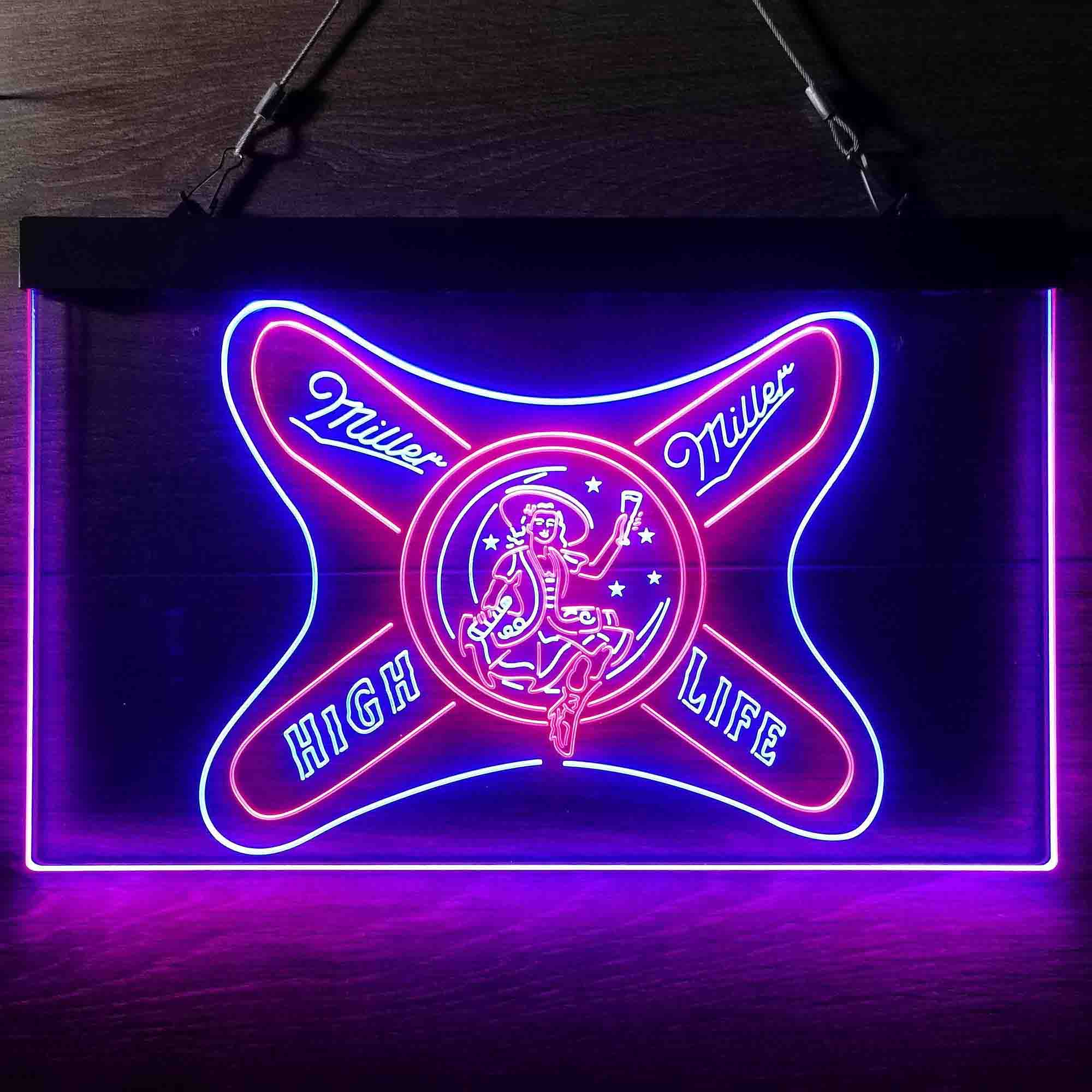 Miller High Life Girl Neon LED Sign