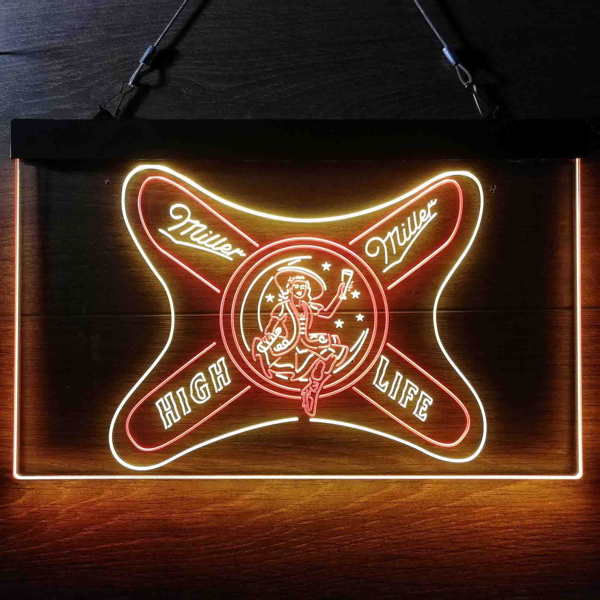 Miller High Life Girl Neon LED Sign