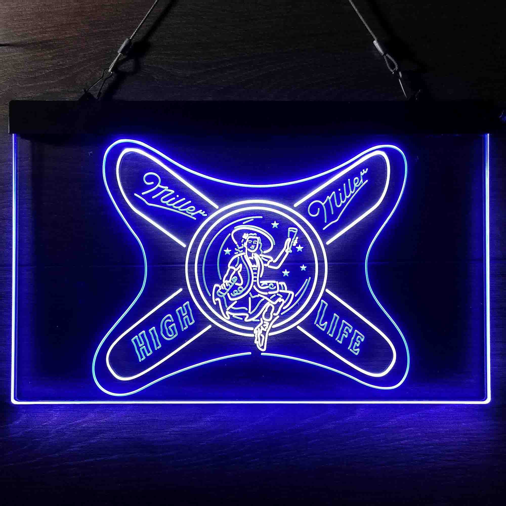 Miller High Life Girl Neon LED Sign