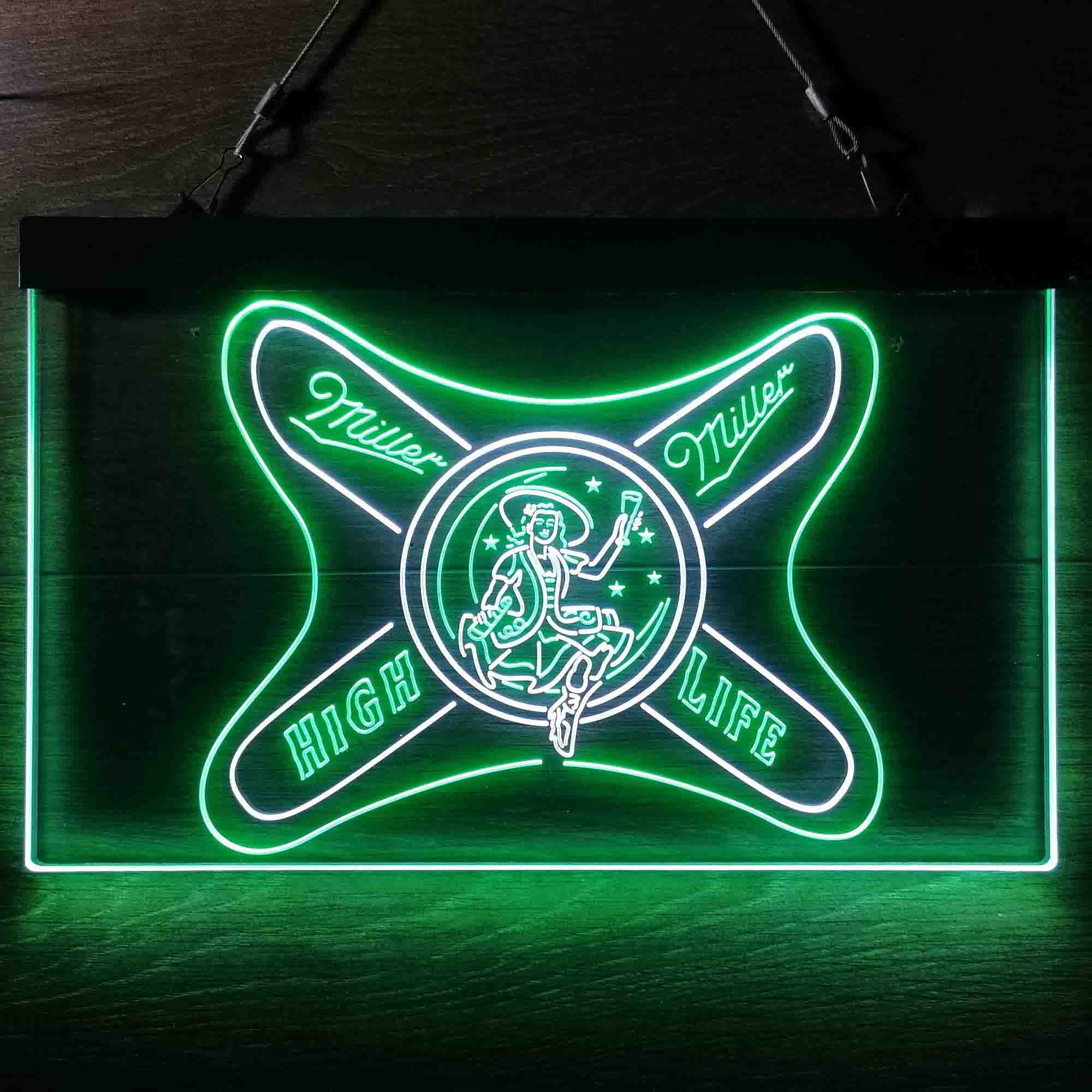 Miller High Life Girl Neon LED Sign