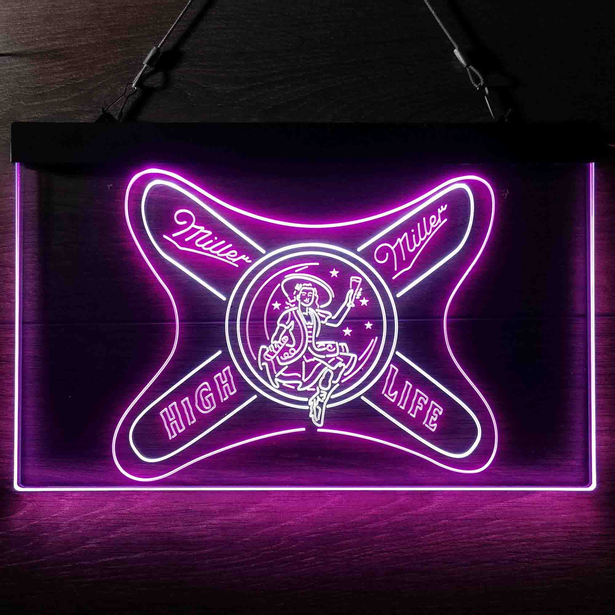 Miller High Life Girl Neon LED Sign