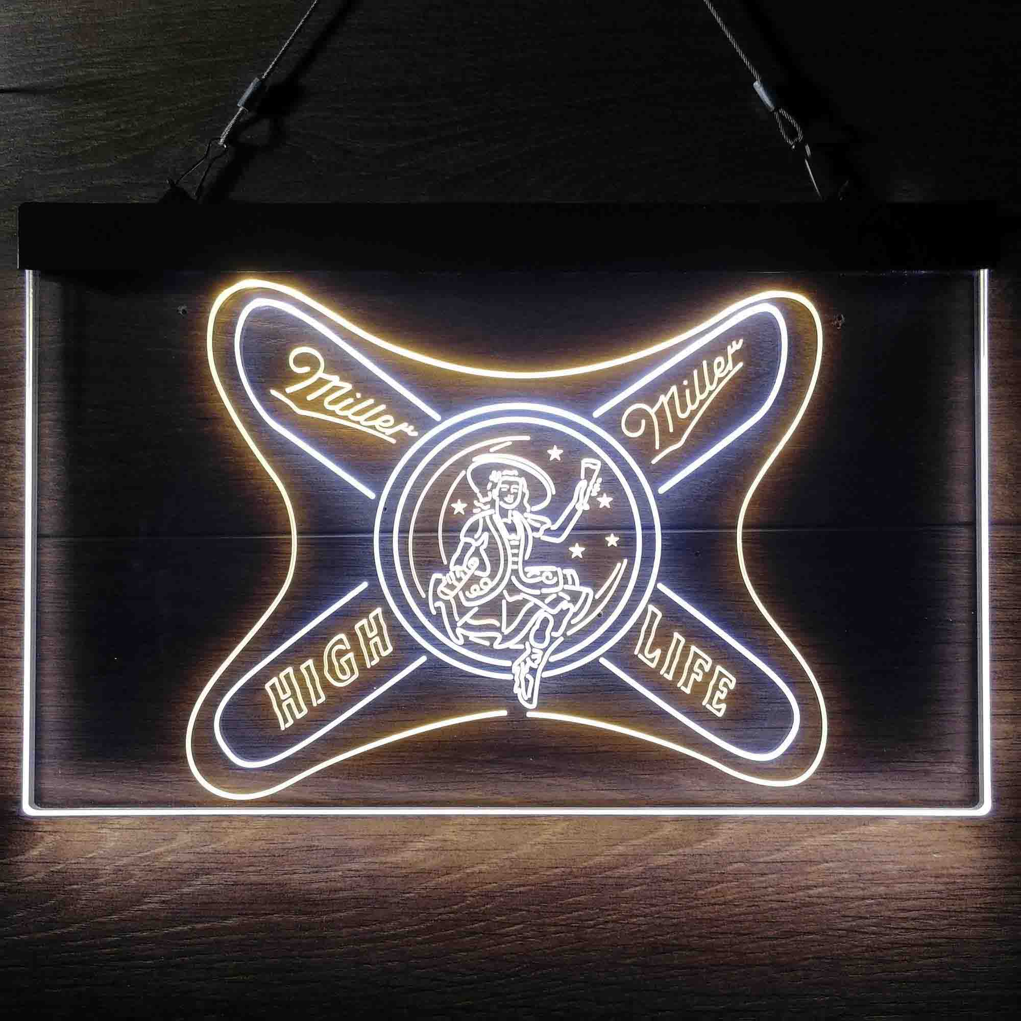 Miller High Life Girl Neon LED Sign