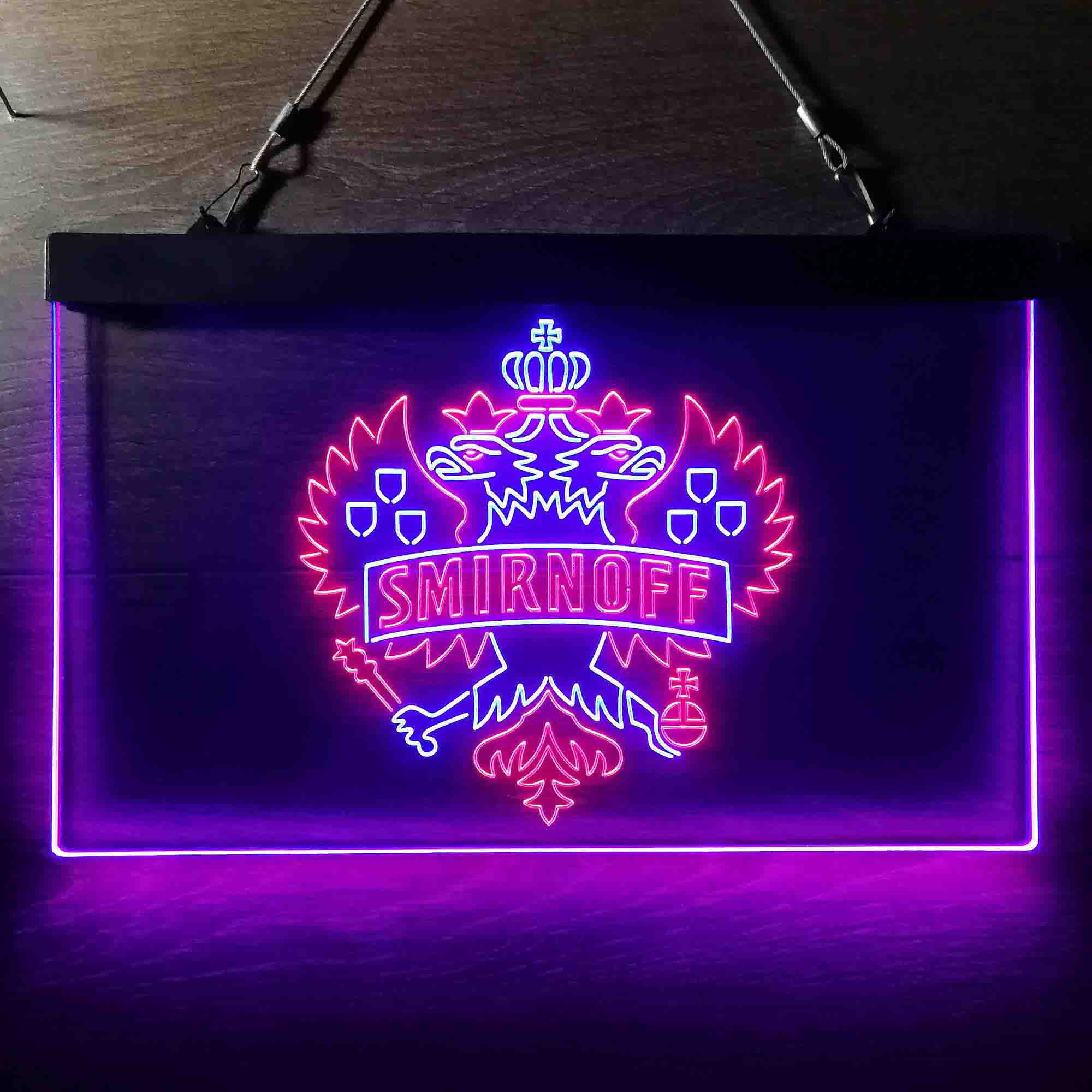 Smirnoff Vodka Wine Neon LED Sign