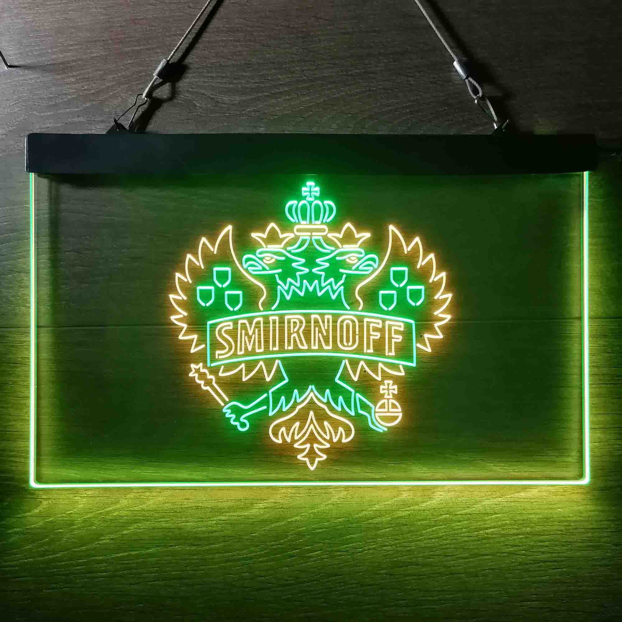 Smirnoff Vodka Wine Neon LED Sign