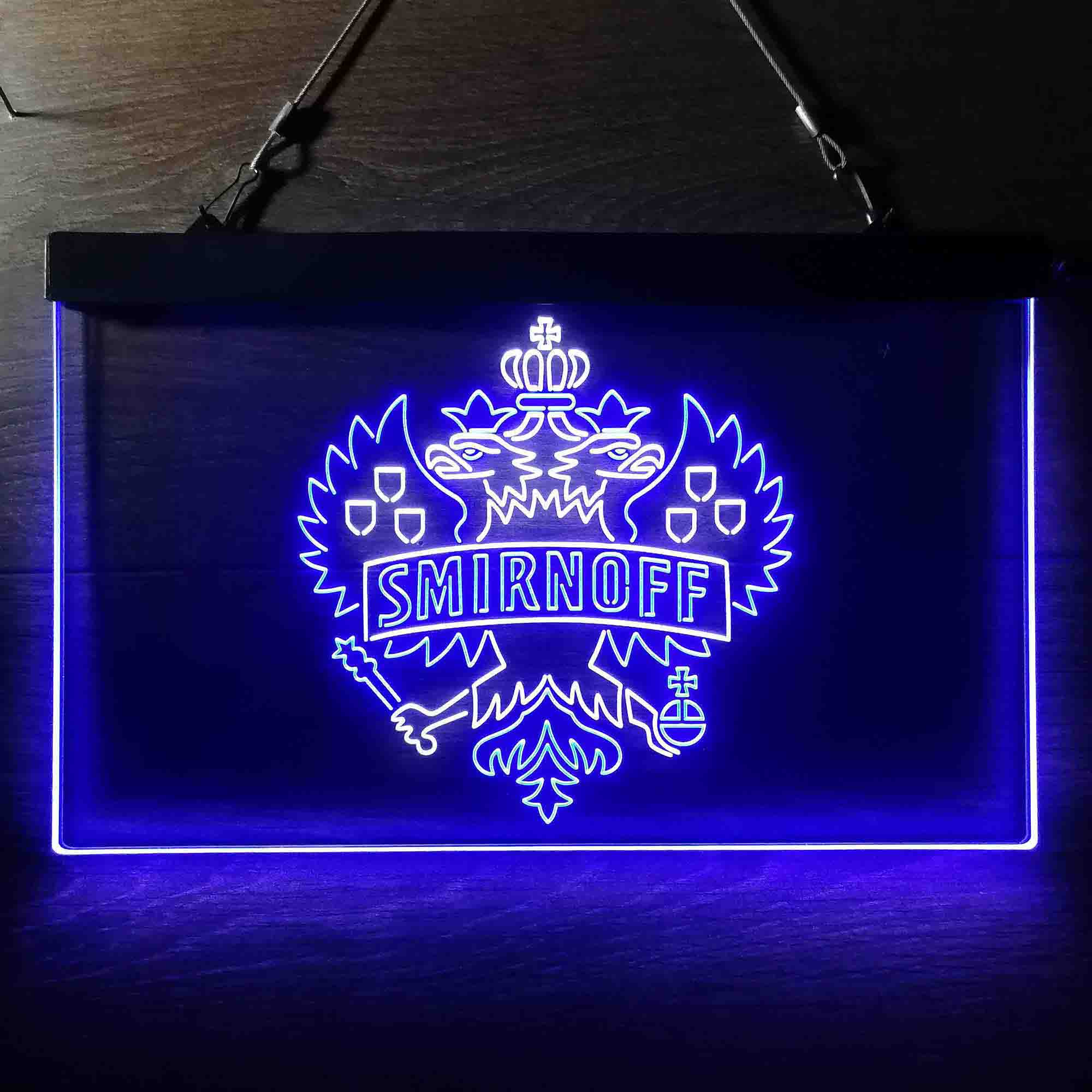 Smirnoff Vodka Wine Neon LED Sign