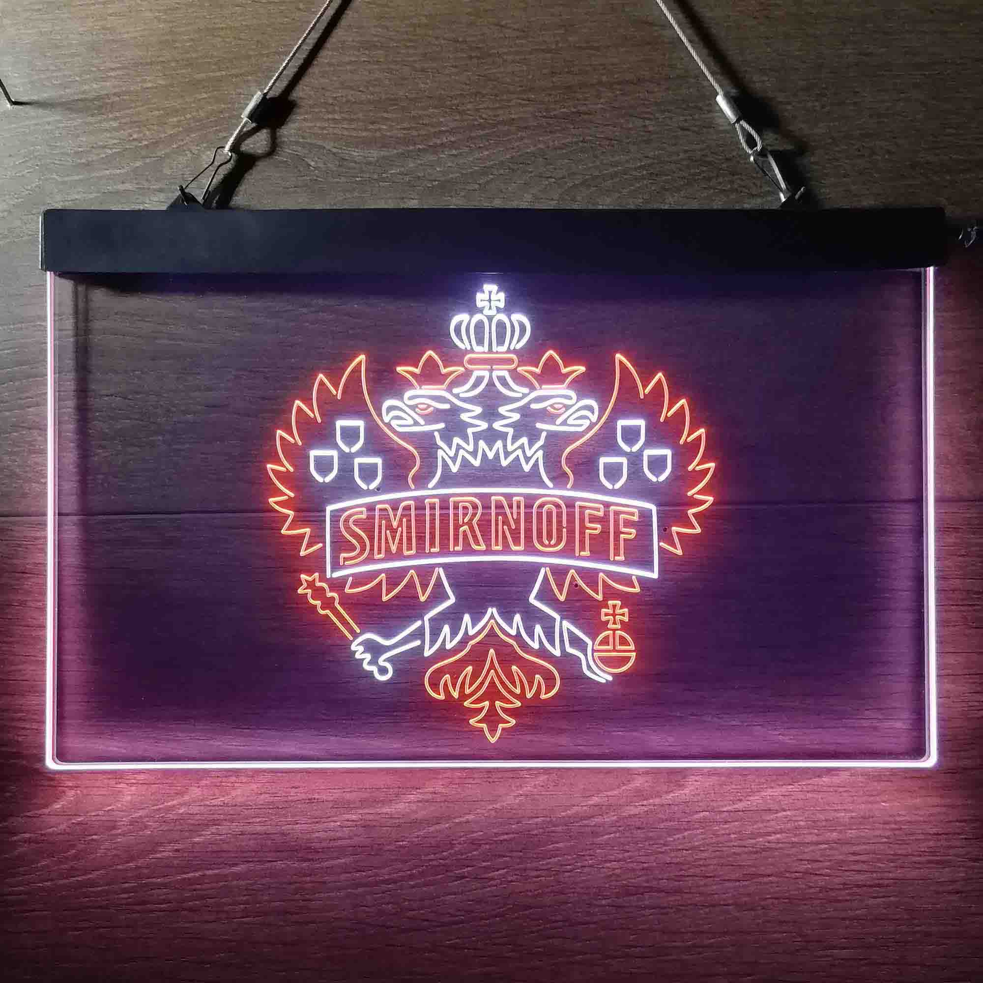 Smirnoff Vodka Wine Neon LED Sign