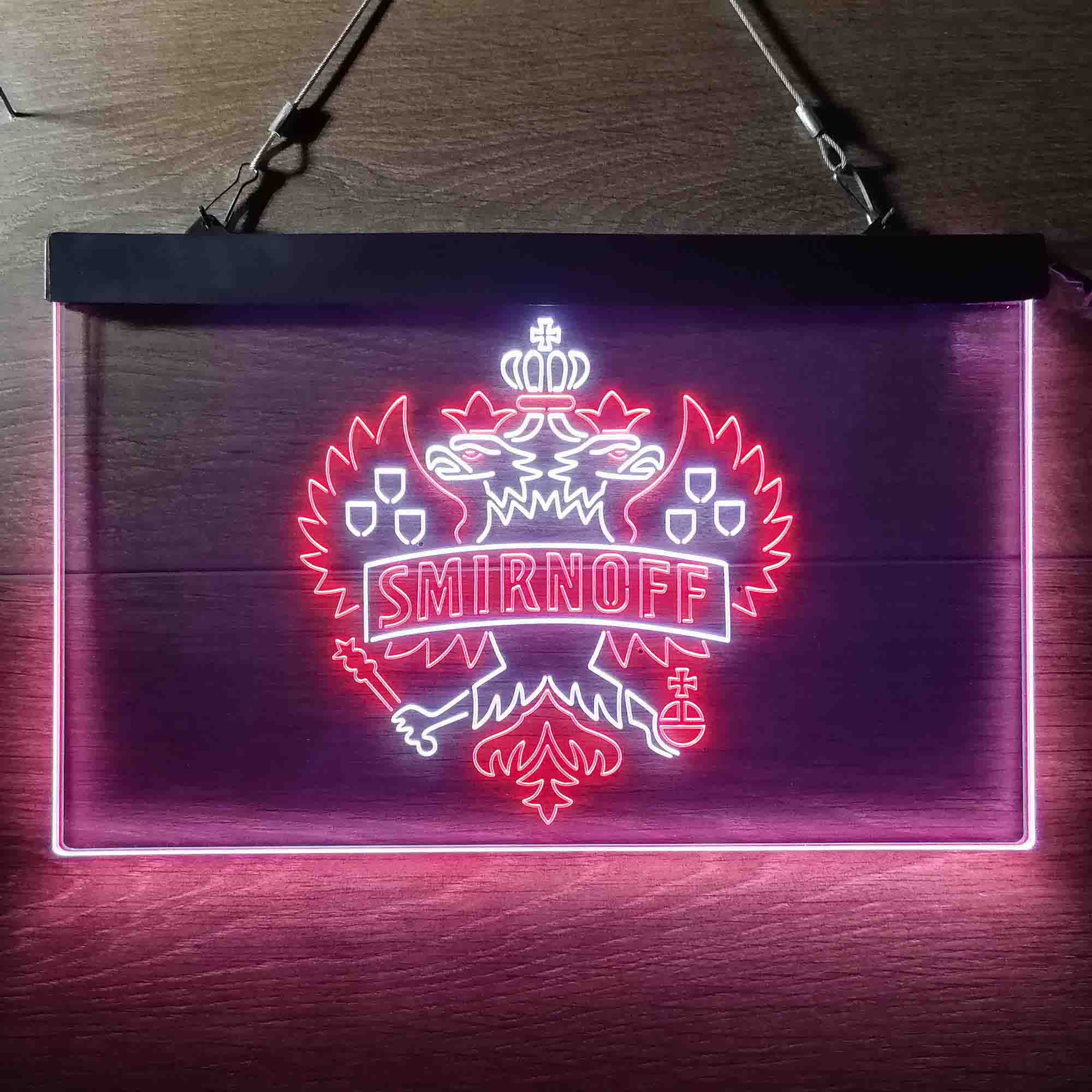 Smirnoff Vodka Wine Neon LED Sign