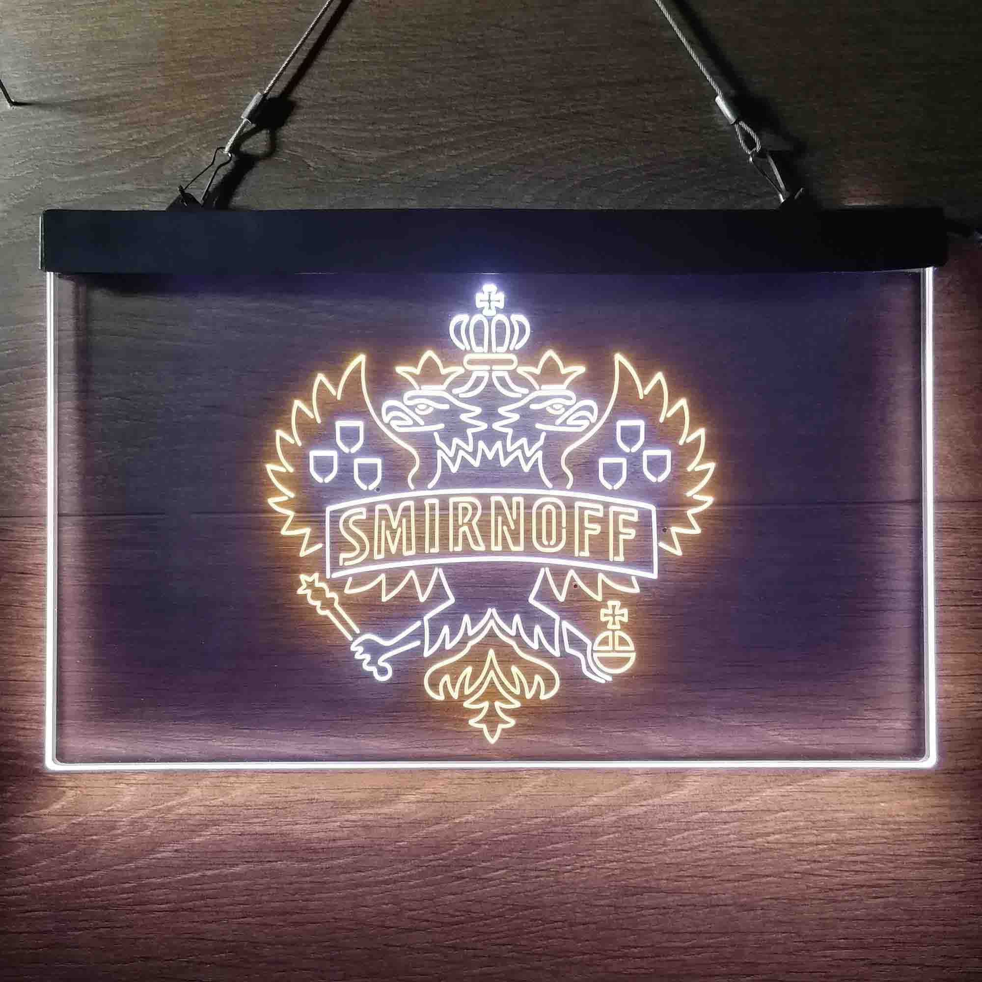 Smirnoff Vodka Wine Neon LED Sign