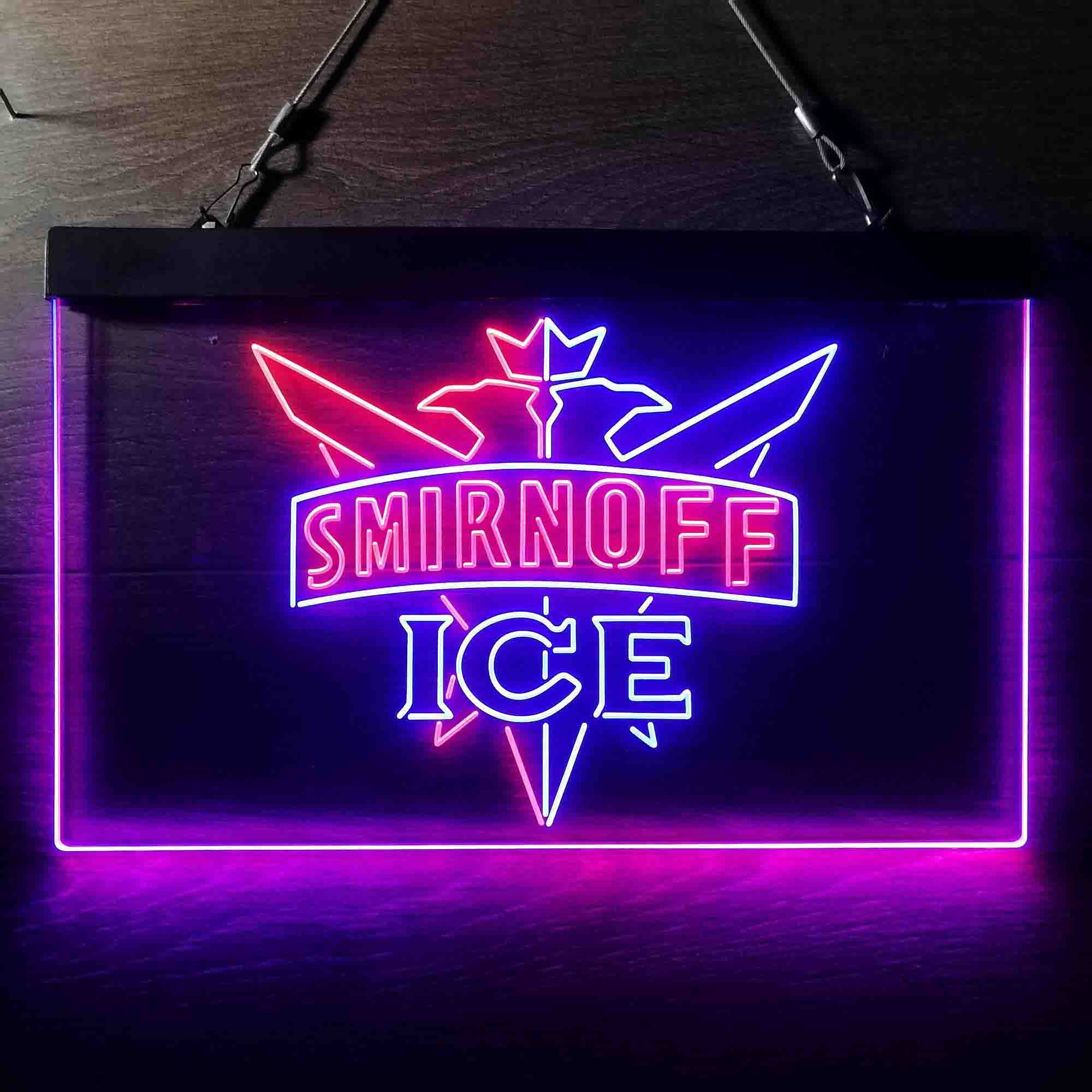 Smirnoff Vodka Bar Neon LED Sign