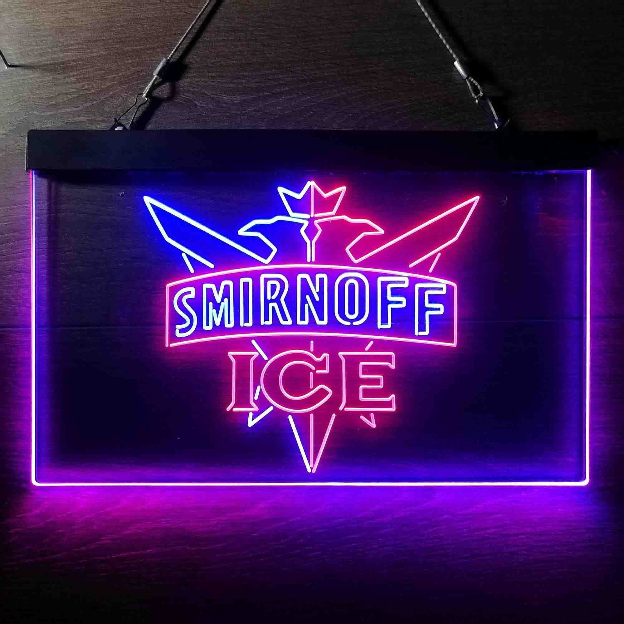 Smirnoff Vodka Bar Neon LED Sign