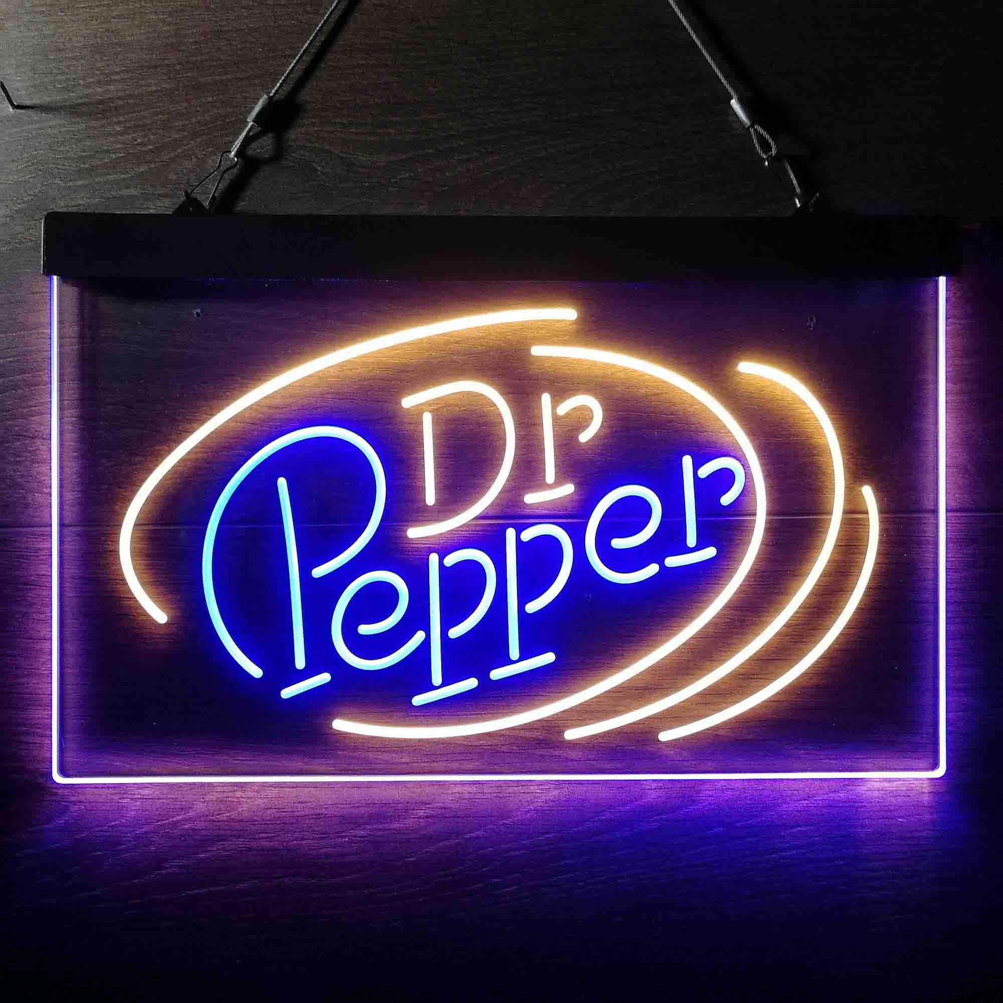 Dr Pepper Line Logo Neon LED Sign