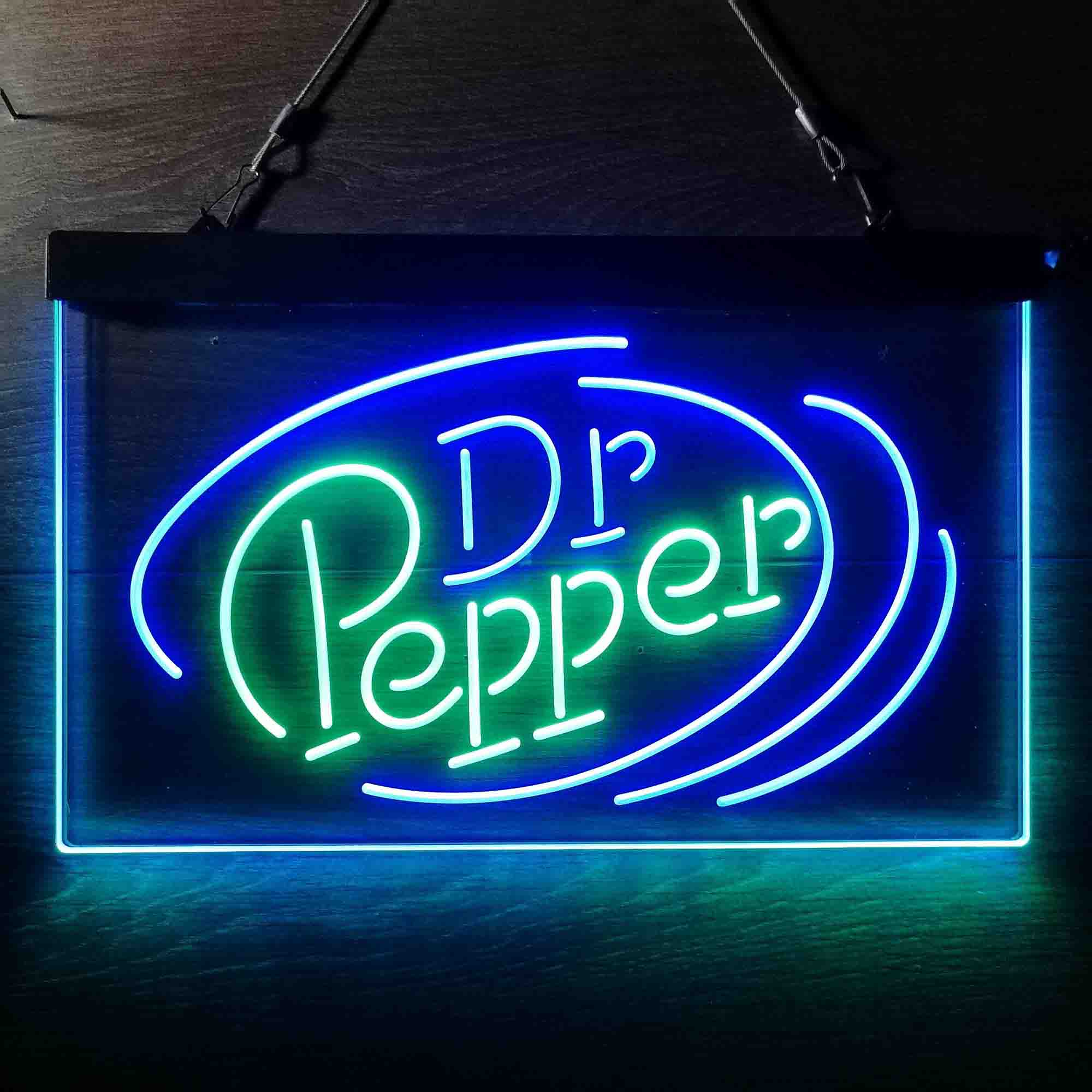 Dr Pepper Line Logo Neon LED Sign